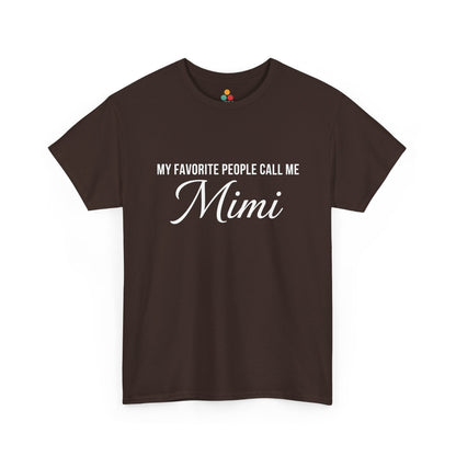 My Favorite People Call Me Mimi T‑Shirt – Cute Mimi Grandma Gift Tee | TEEZOCA 