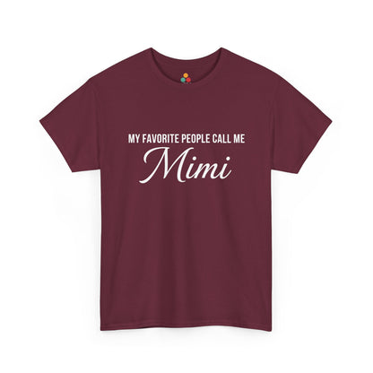 My Favorite People Call Me Mimi T‑Shirt – Cute Mimi Grandma Gift Tee | TEEZOCA 