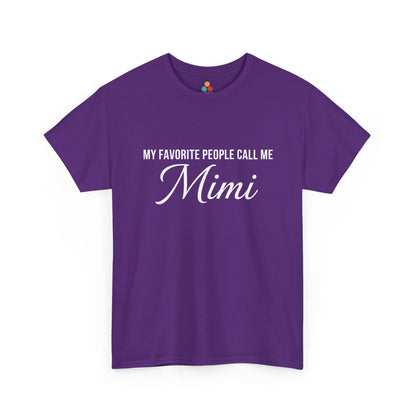 My Favorite People Call Me Mimi T‑Shirt – Cute Mimi Grandma Gift Tee | TEEZOCA 
