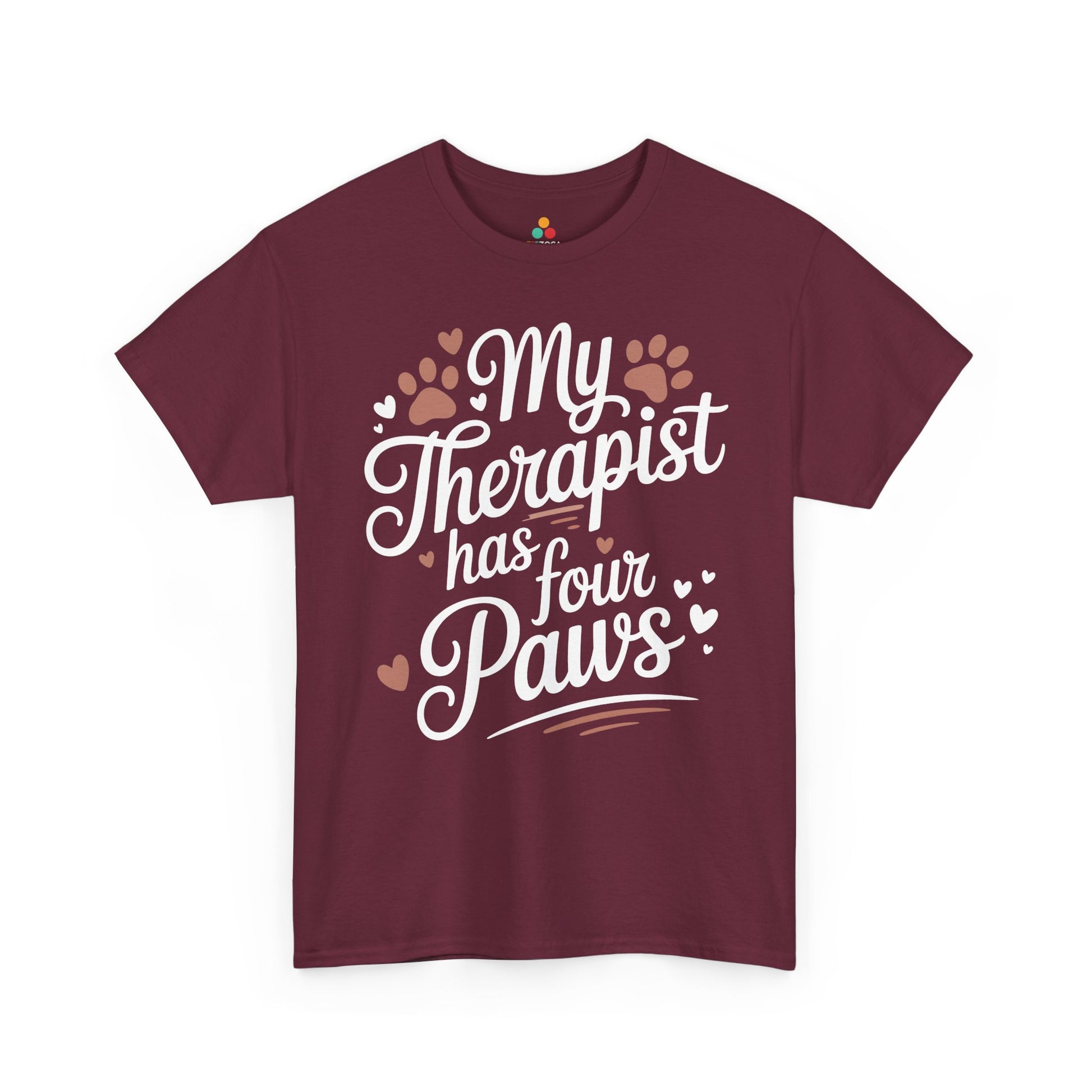 My Therapist Has Four Paws Dog Lover Unisex T-shirt | TEEZOCA 