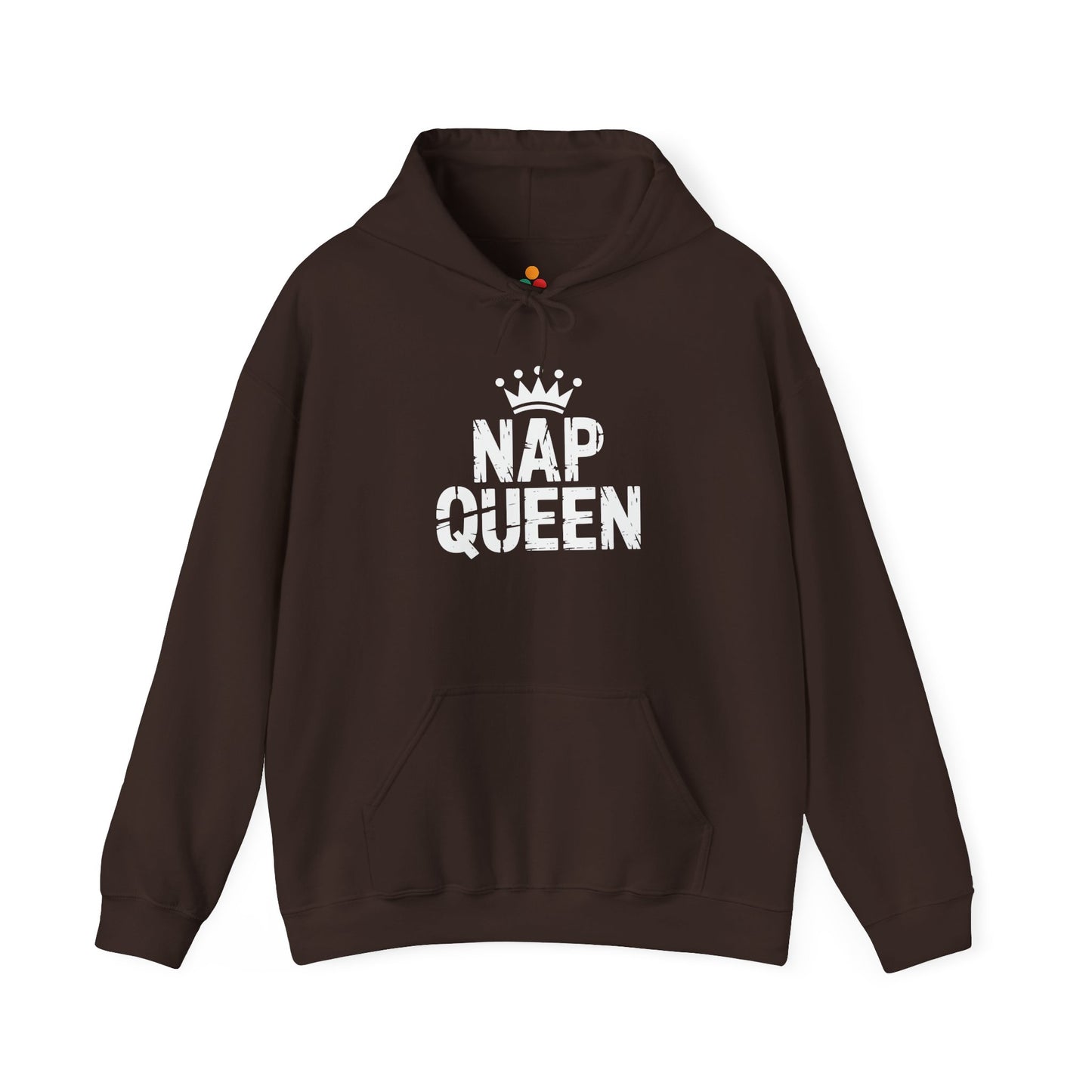 Nap Queen Crown Statement Heavy Blend Hoodie | TEEZOCA 