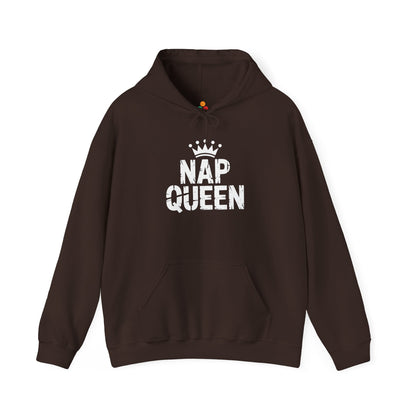 Nap Queen Crown Statement Heavy Blend Hoodie | TEEZOCA 