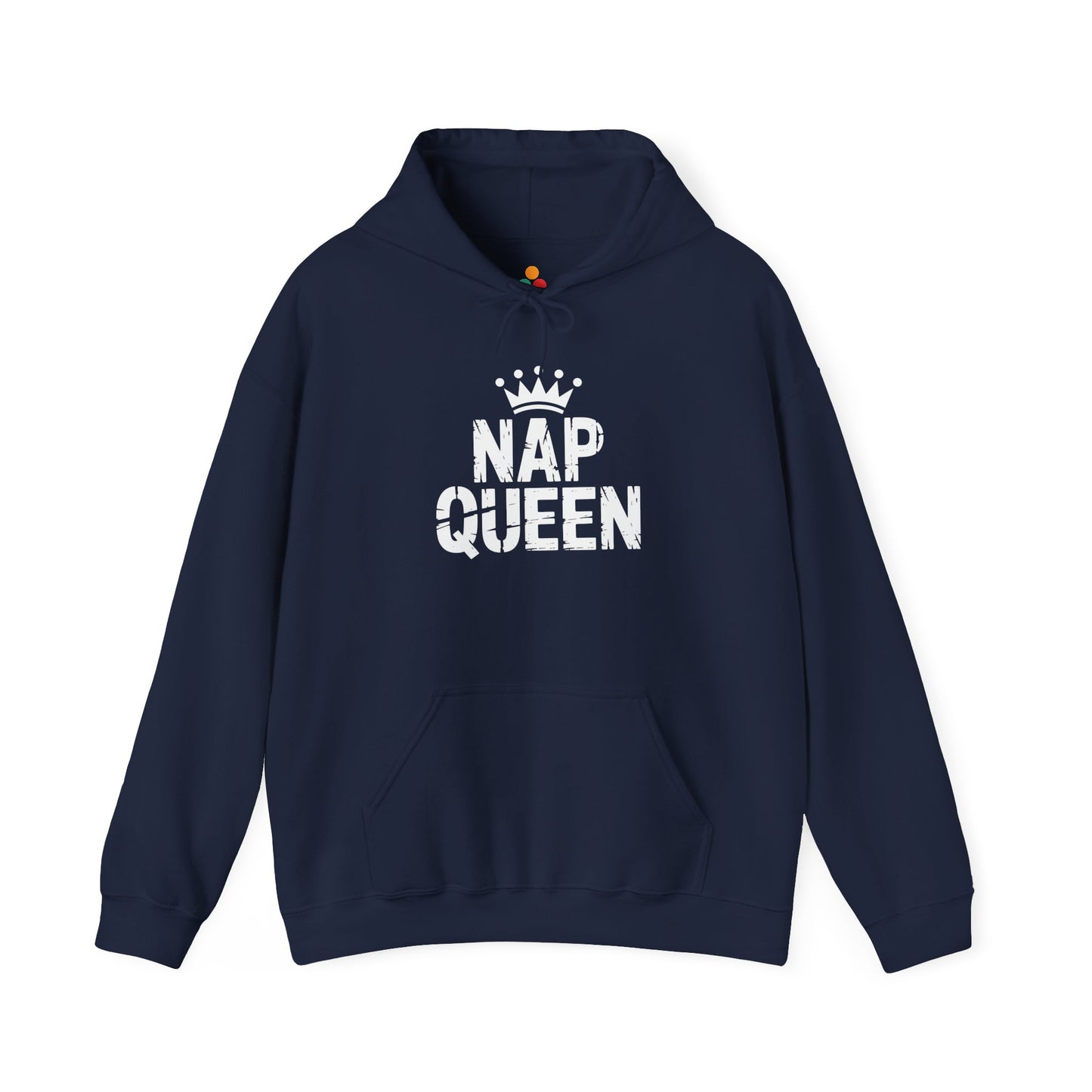 Nap Queen Crown Statement Heavy Blend Hoodie | TEEZOCA crown typography Unisex Heavy Blend Hoodie