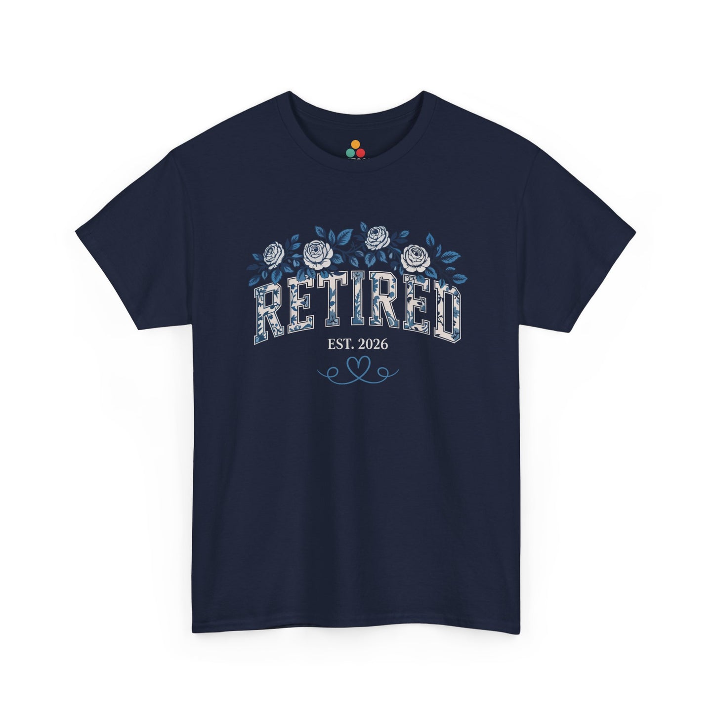 Retired Est 2026 Floral Aesthetic T-Shirt – TEEZOCA Retirement Tee | TEEZOCA 