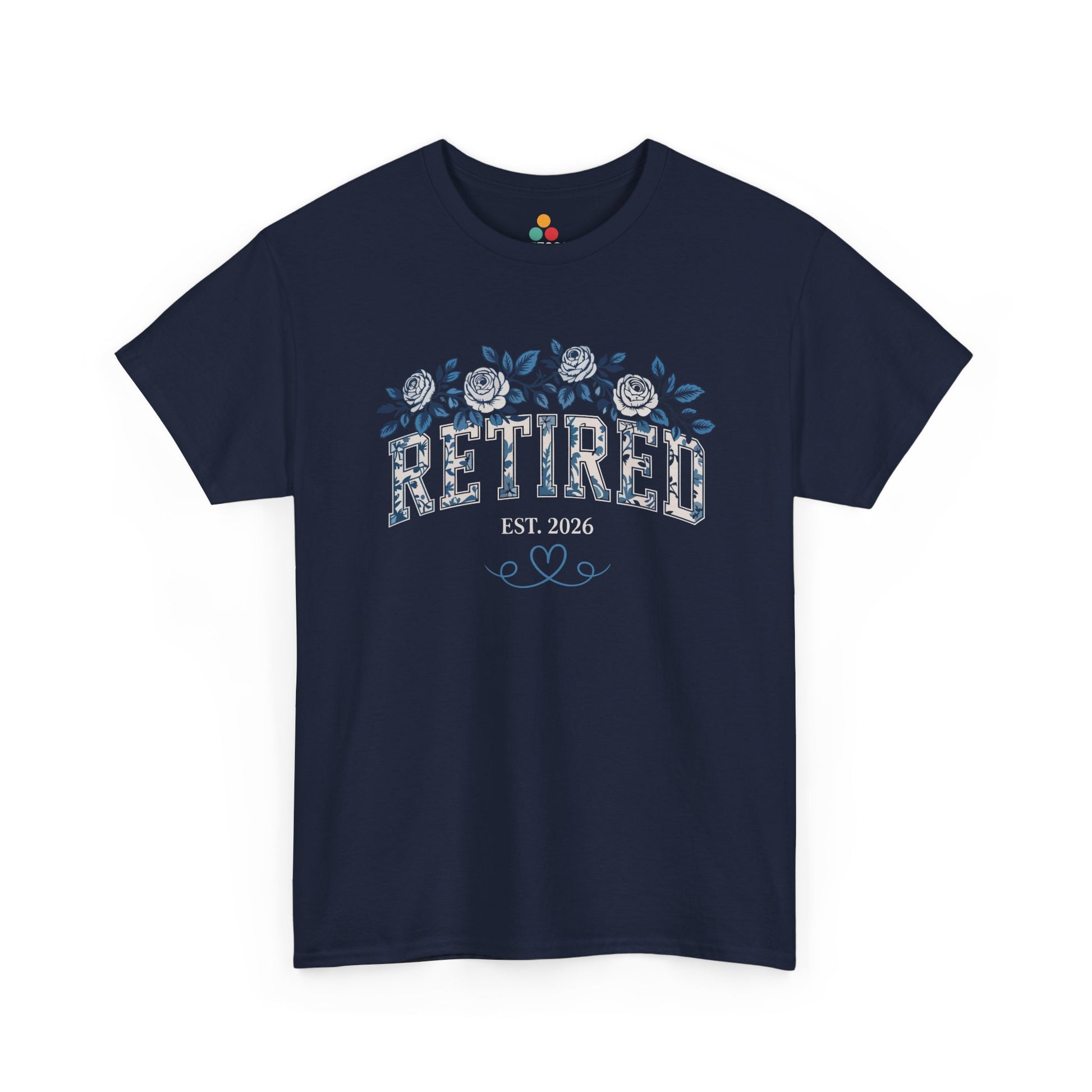 Retired Est 2026 Floral Aesthetic T-Shirt – TEEZOCA Retirement Tee | TEEZOCA 
