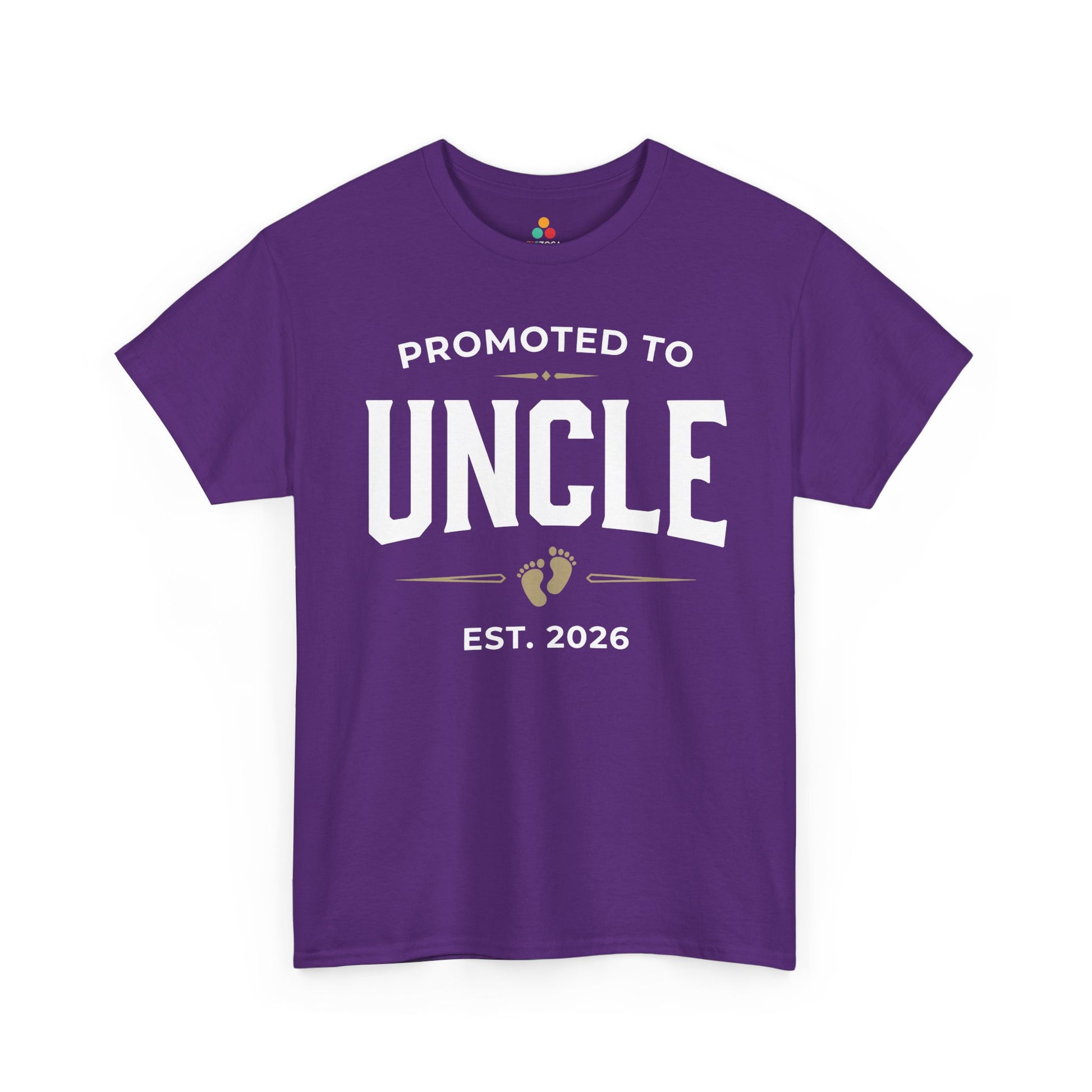 Promoted to Uncle 2026 Unisex T-shirt Funny New Uncle Gift | TEEZOCA 