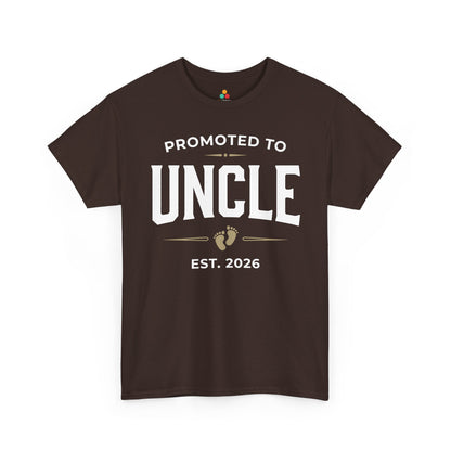 Promoted to Uncle 2026 Unisex T-shirt Funny New Uncle Gift | TEEZOCA 