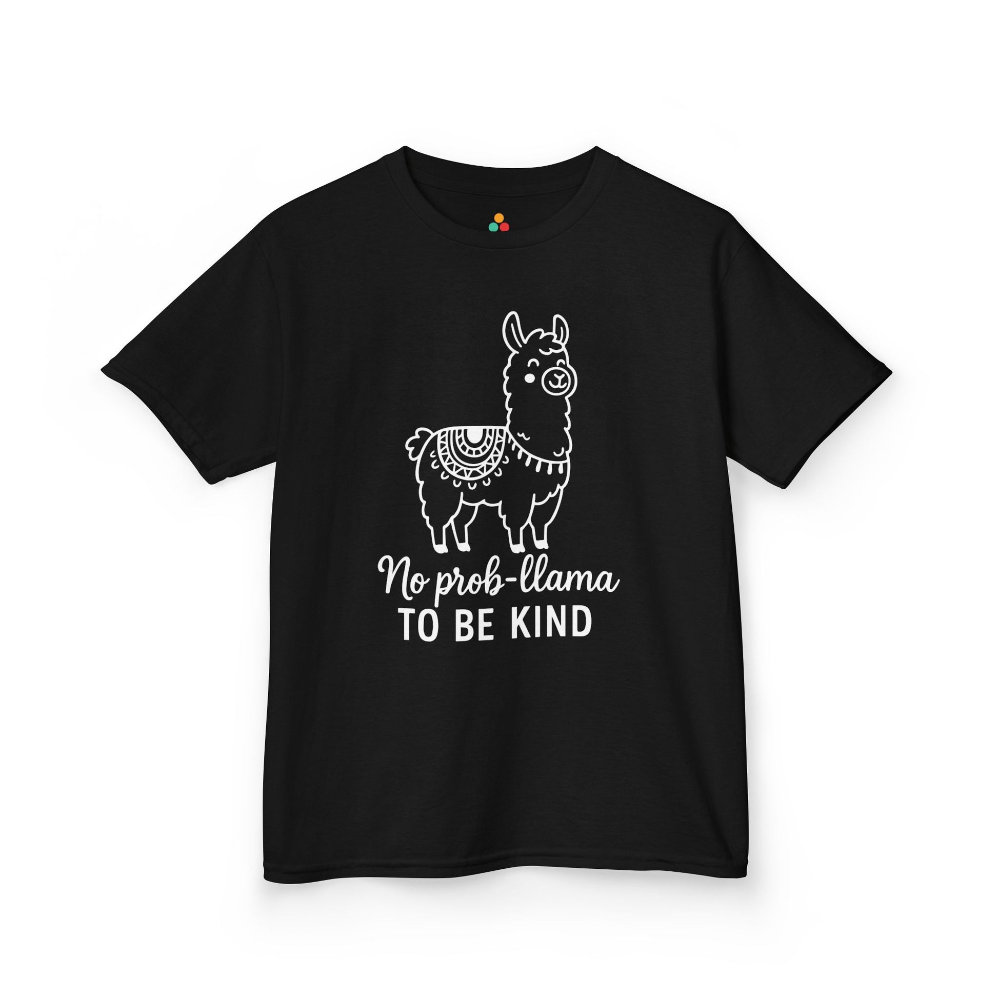 No Prob-Llama To Be Kind Orange Unity Day Kids T-shirt | TEEZOCA Unity Day llama positive message Kids T-shirt