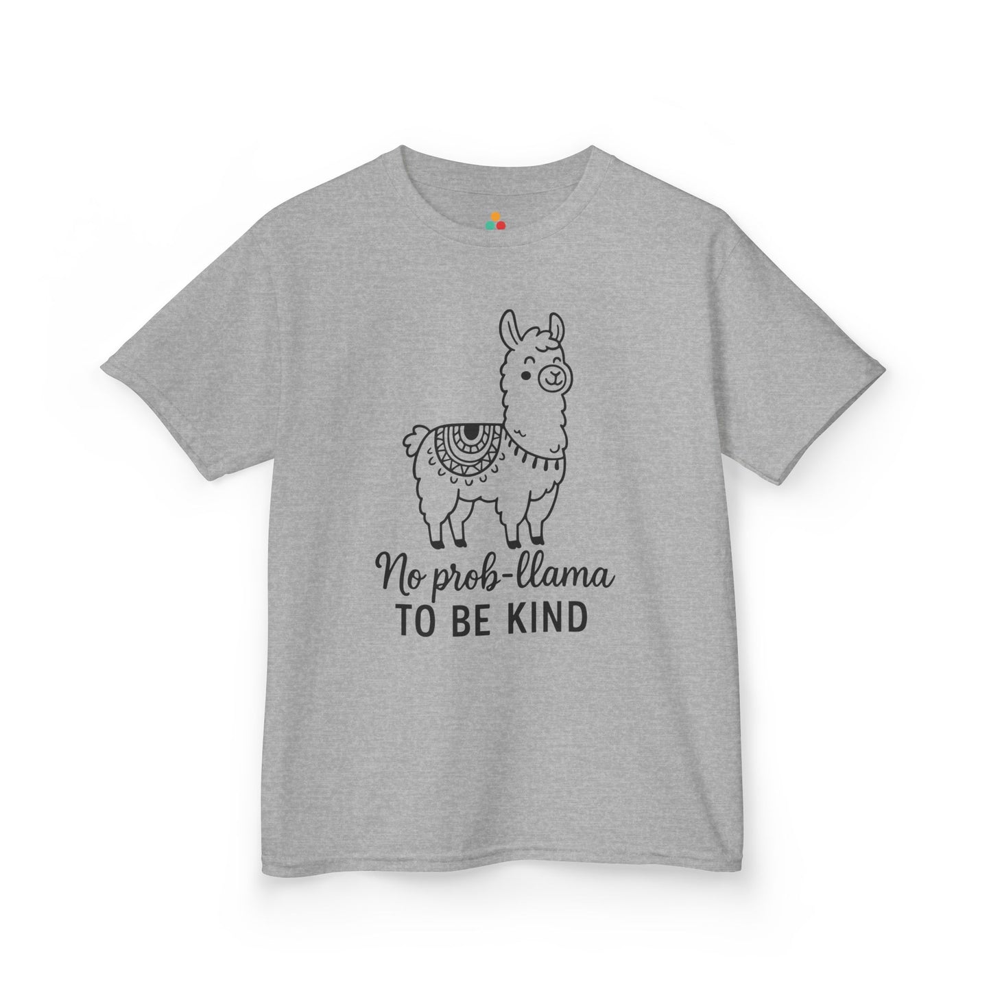 No Prob-Llama To Be Kind Orange Unity Day Kids T-shirt | TEEZOCA cute llama anti-bullying orange Kids T-shirt