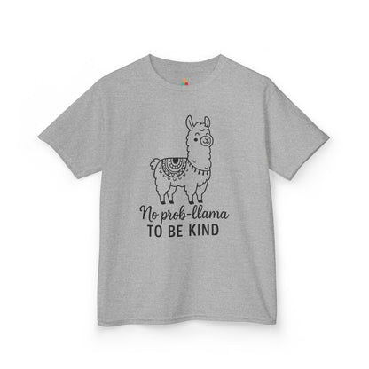 No Prob-Llama To Be Kind Orange Unity Day Kids T-shirt | TEEZOCA cute llama anti-bullying orange Kids T-shirt