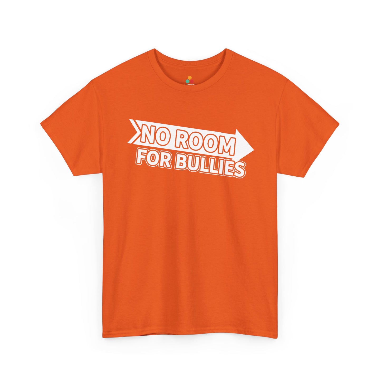 No Room for Bullies Unisex T-Shirt | Unity Day Anti-Bullying Message Tee | TEEZOCA no room for bullies Unisex T-shirt unity day design