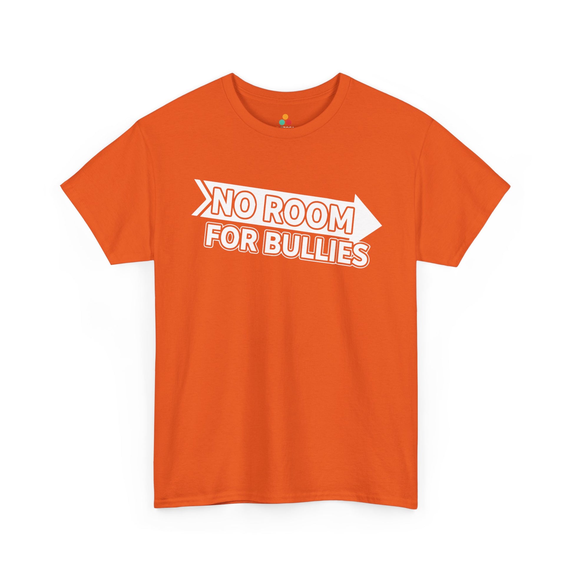 No Room for Bullies Unisex T-Shirt | Unity Day Anti-Bullying Message Tee | TEEZOCA no room for bullies Unisex T-shirt unity day design