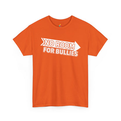 No Room for Bullies Unisex T-Shirt | Unity Day Anti-Bullying Message Tee | TEEZOCA no room for bullies Unisex T-shirt unity day design