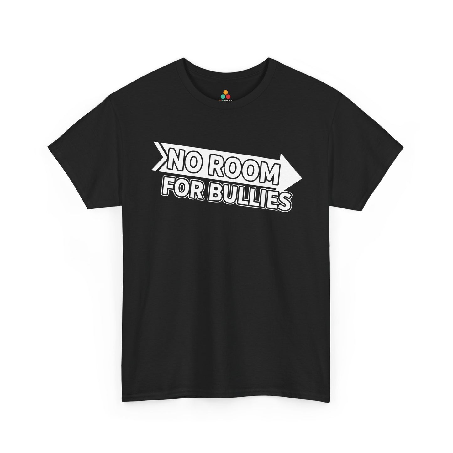 No Room for Bullies Unisex T-Shirt | Unity Day Anti-Bullying Message Tee | TEEZOCA positive values Unisex T-shirt no room for bullies slogan