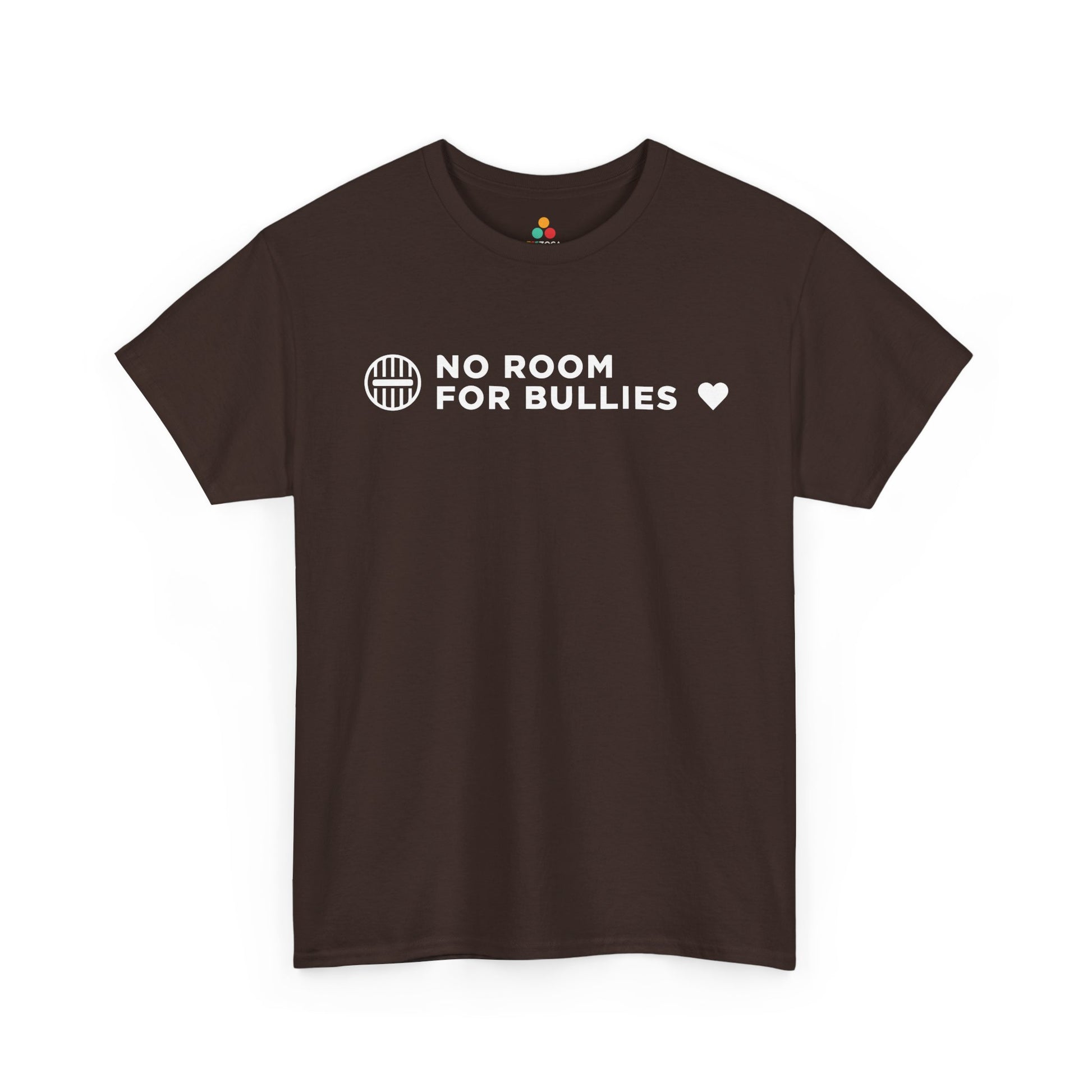 No Room for Bullies Unisex T-Shirt | Unity Day Kindness Message Tee | TEEZOCA inclusive values Unisex T-shirt no room for bullies design 