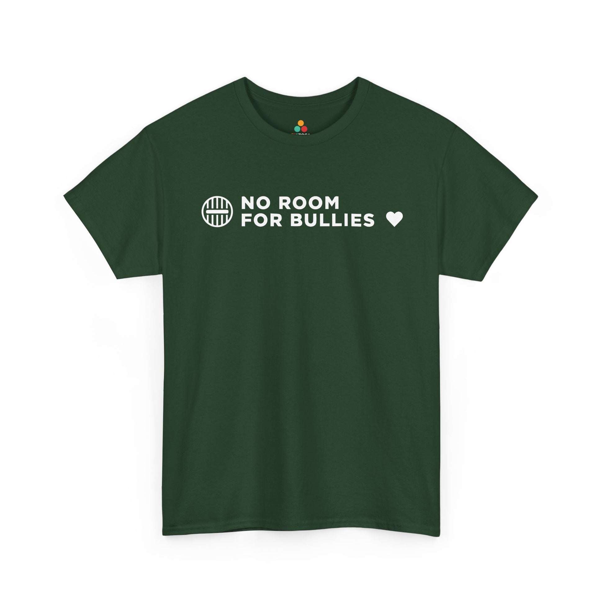 No Room for Bullies Unisex T-Shirt | Unity Day Kindness Message Tee | TEEZOCA school unity day Unisex T-shirt kindness statement