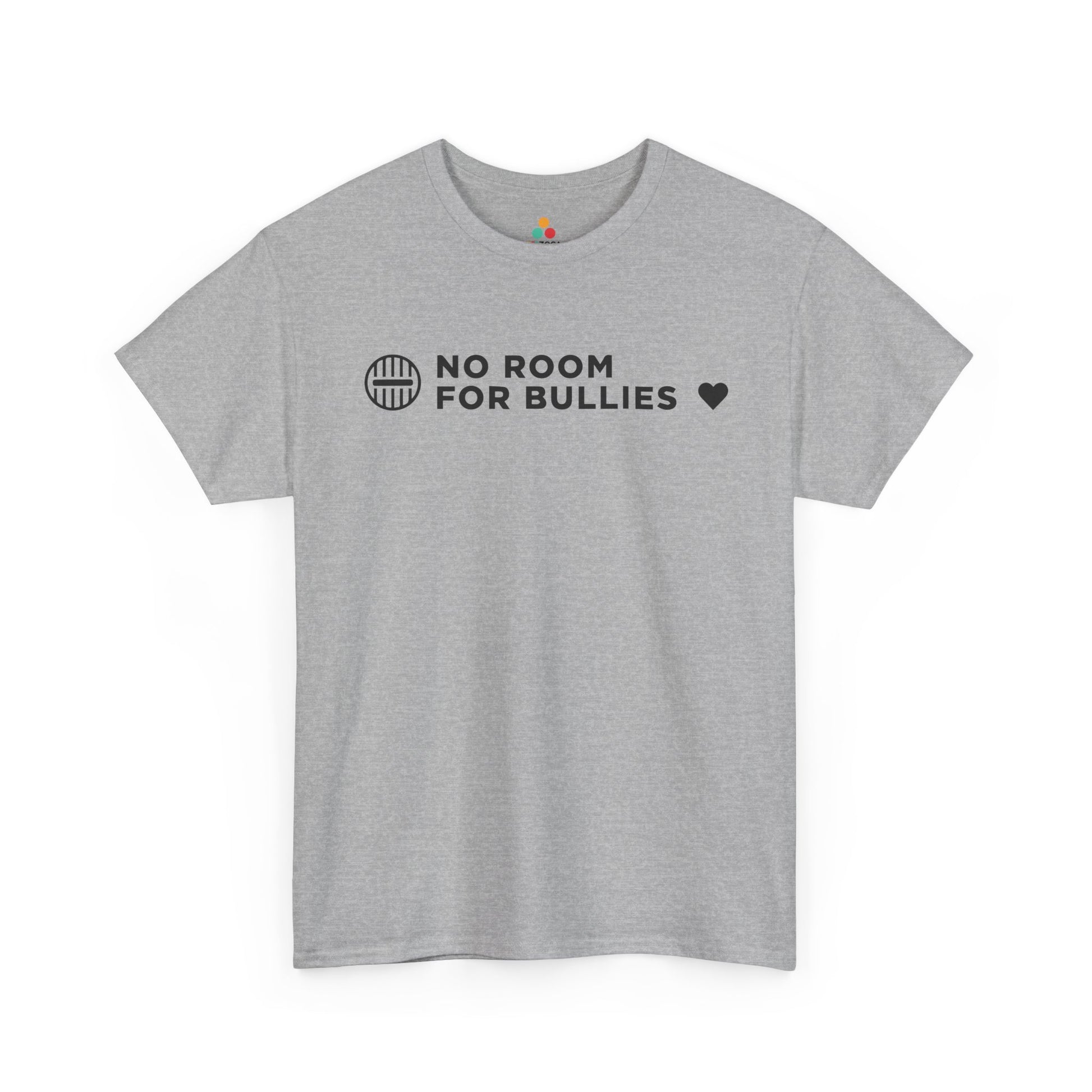 No Room for Bullies Unisex T-Shirt | Unity Day Kindness Message Tee | TEEZOCA stand against bullying Unisex T-shirt positive message tee
