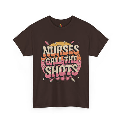 Nurses Call The Shots Unisex T-shirt Retro Medical Humor | TEEZOCA 