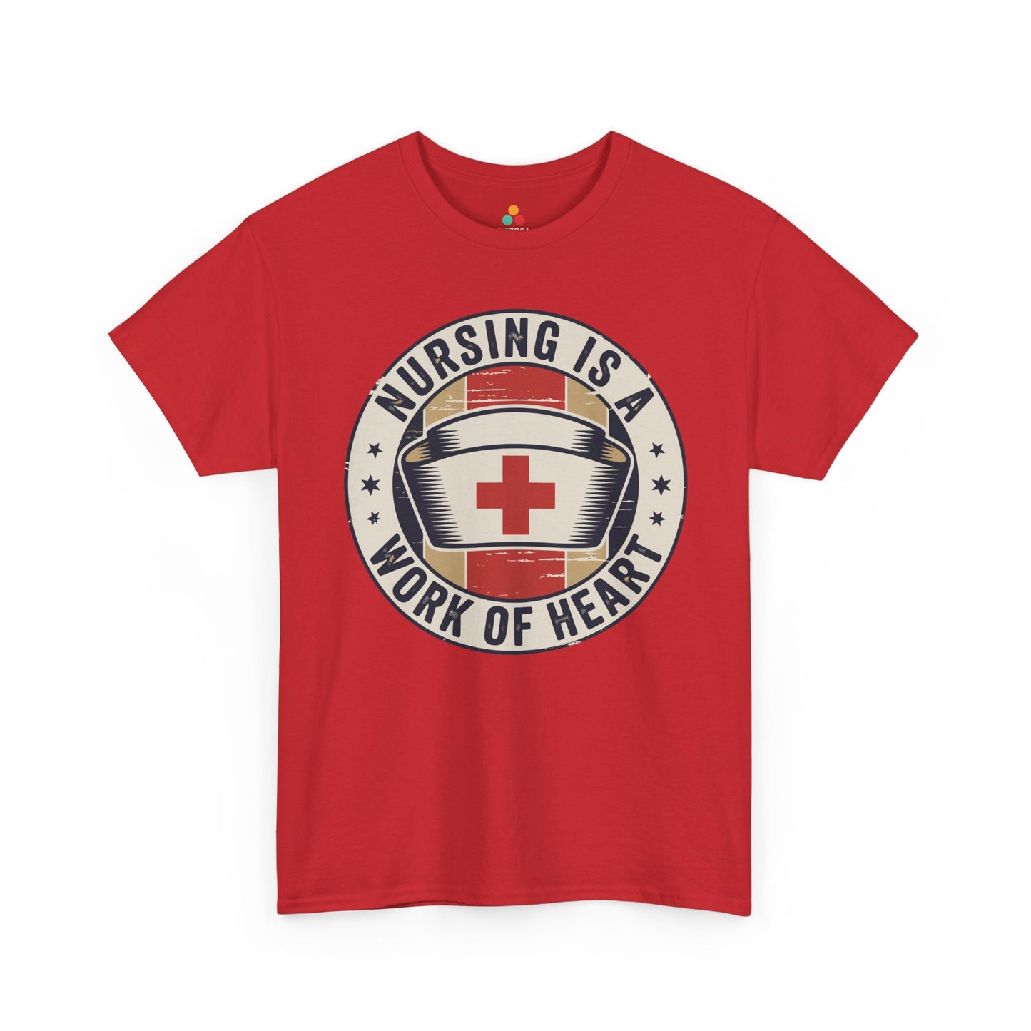 Nursing Is a Work of Heart Unisex T-shirt Nurse Gift | TEEZOCA 