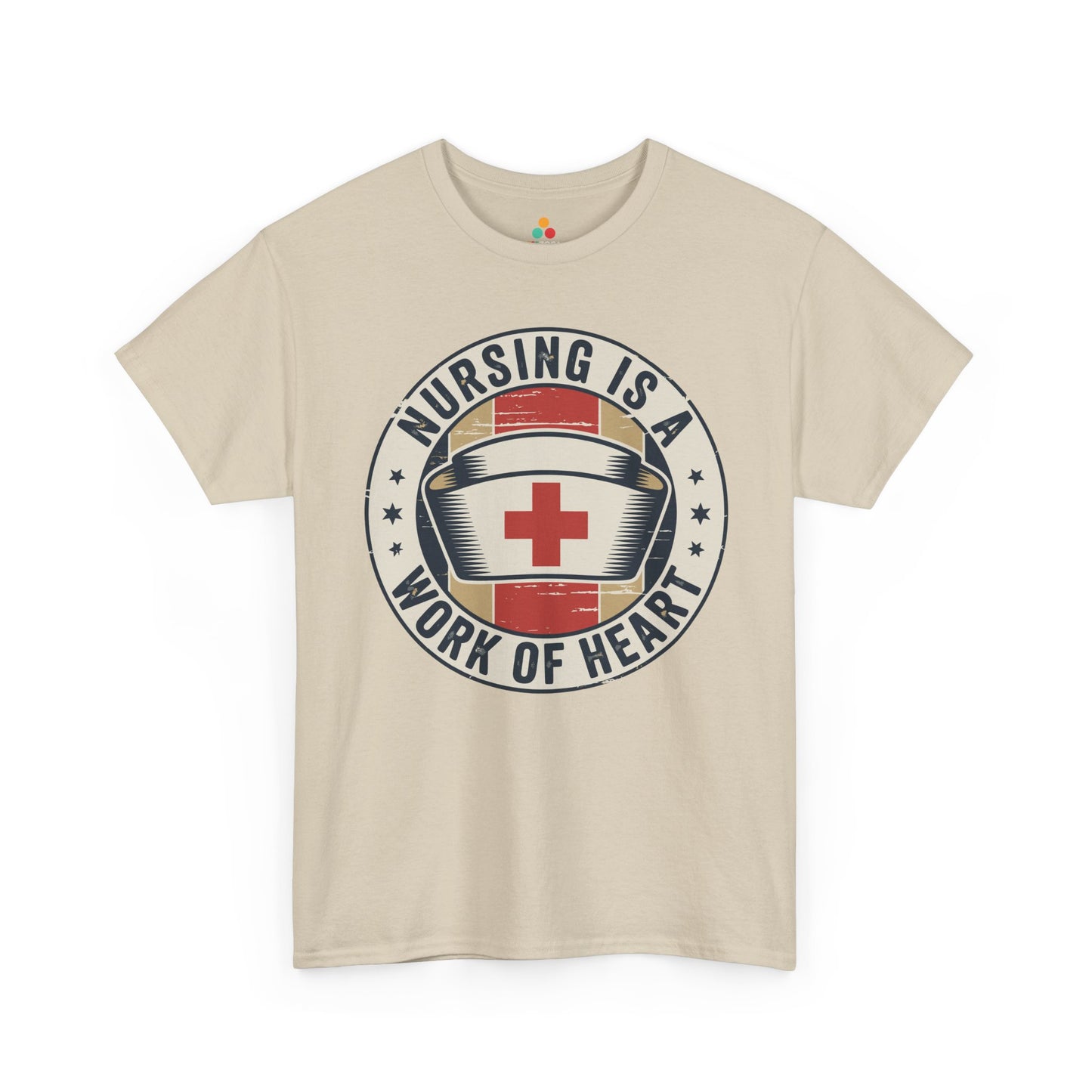 Nursing Is a Work of Heart Unisex T-shirt Nurse Gift | TEEZOCA 