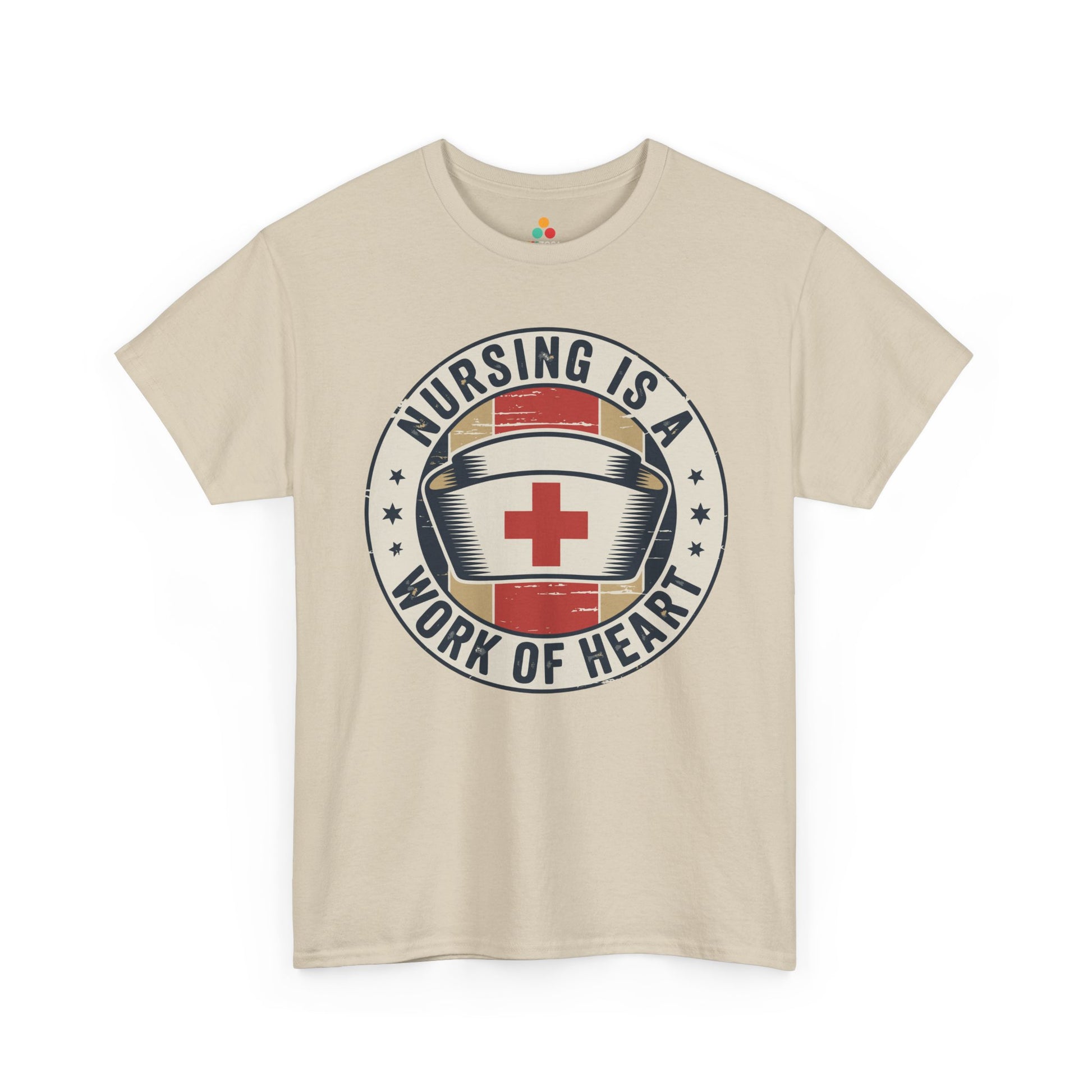 Nursing Is a Work of Heart Unisex T-shirt Nurse Gift | TEEZOCA 