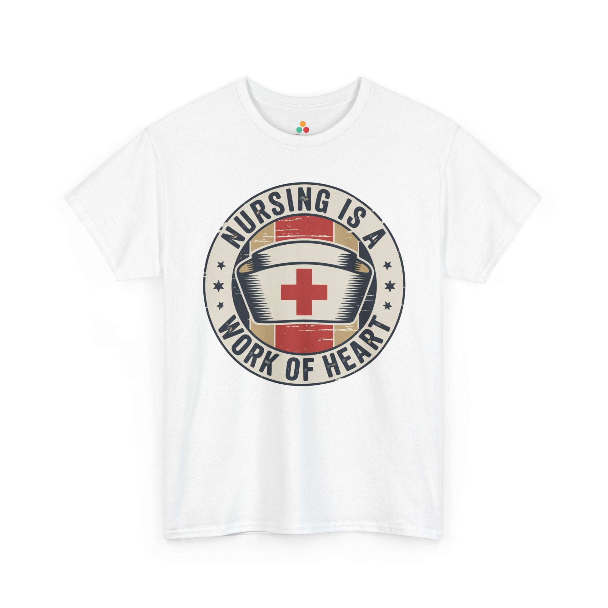 Nursing Is a Work of Heart Unisex T-shirt Nurse Gift | TEEZOCA 