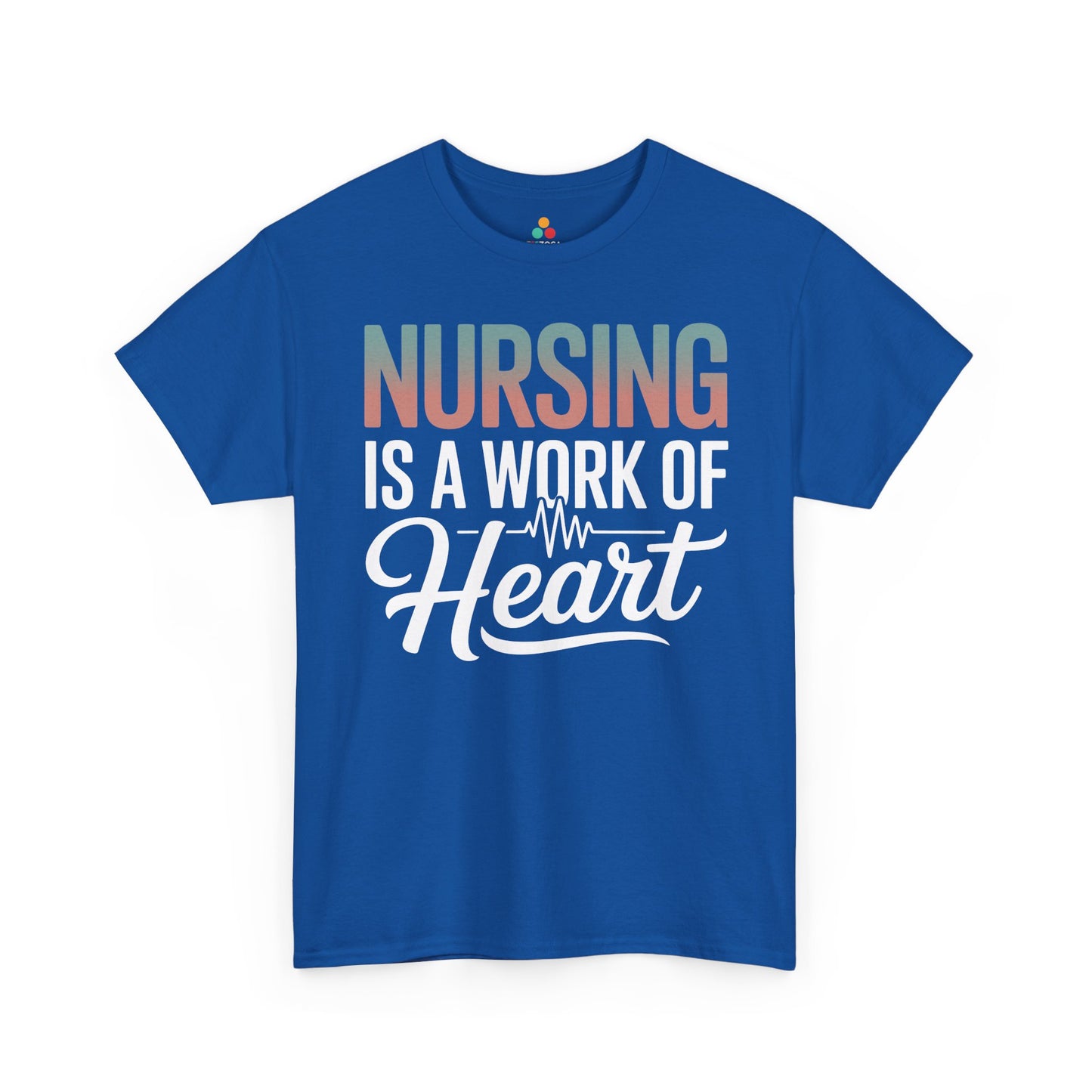 Nursing Is a Work of Heart Unisex T-shirt | TEEZOCA 
