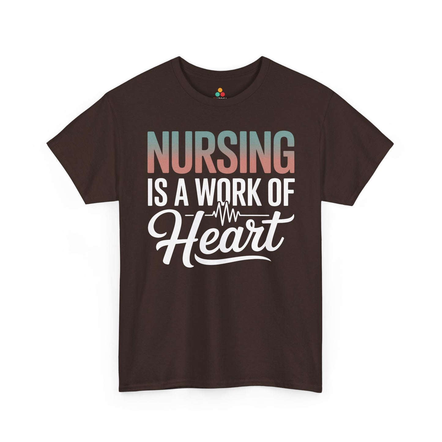 Nursing Is a Work of Heart Unisex T-shirt | TEEZOCA 