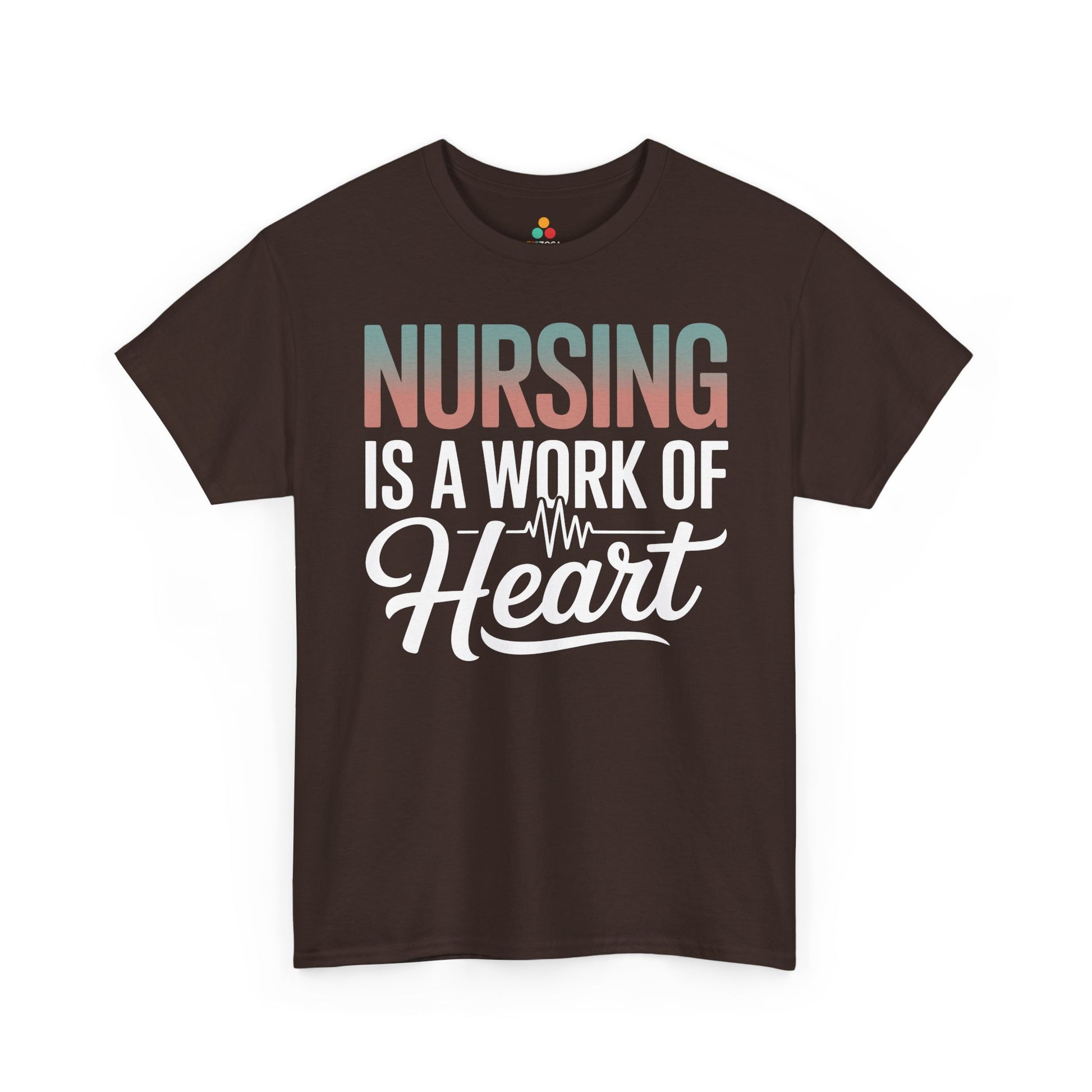 Nursing Is a Work of Heart Unisex T-shirt | TEEZOCA 