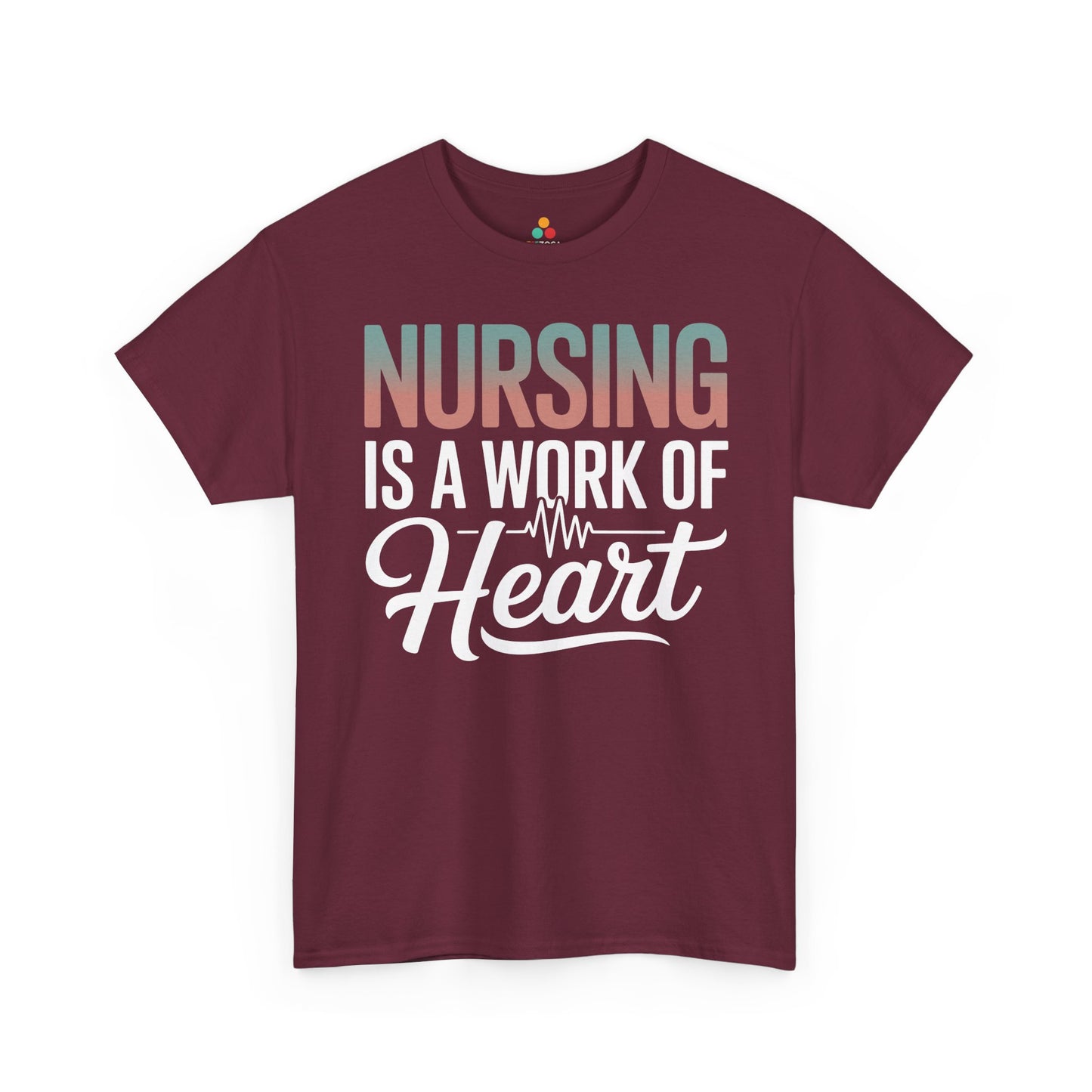 Nursing Is a Work of Heart Unisex T-shirt | TEEZOCA 