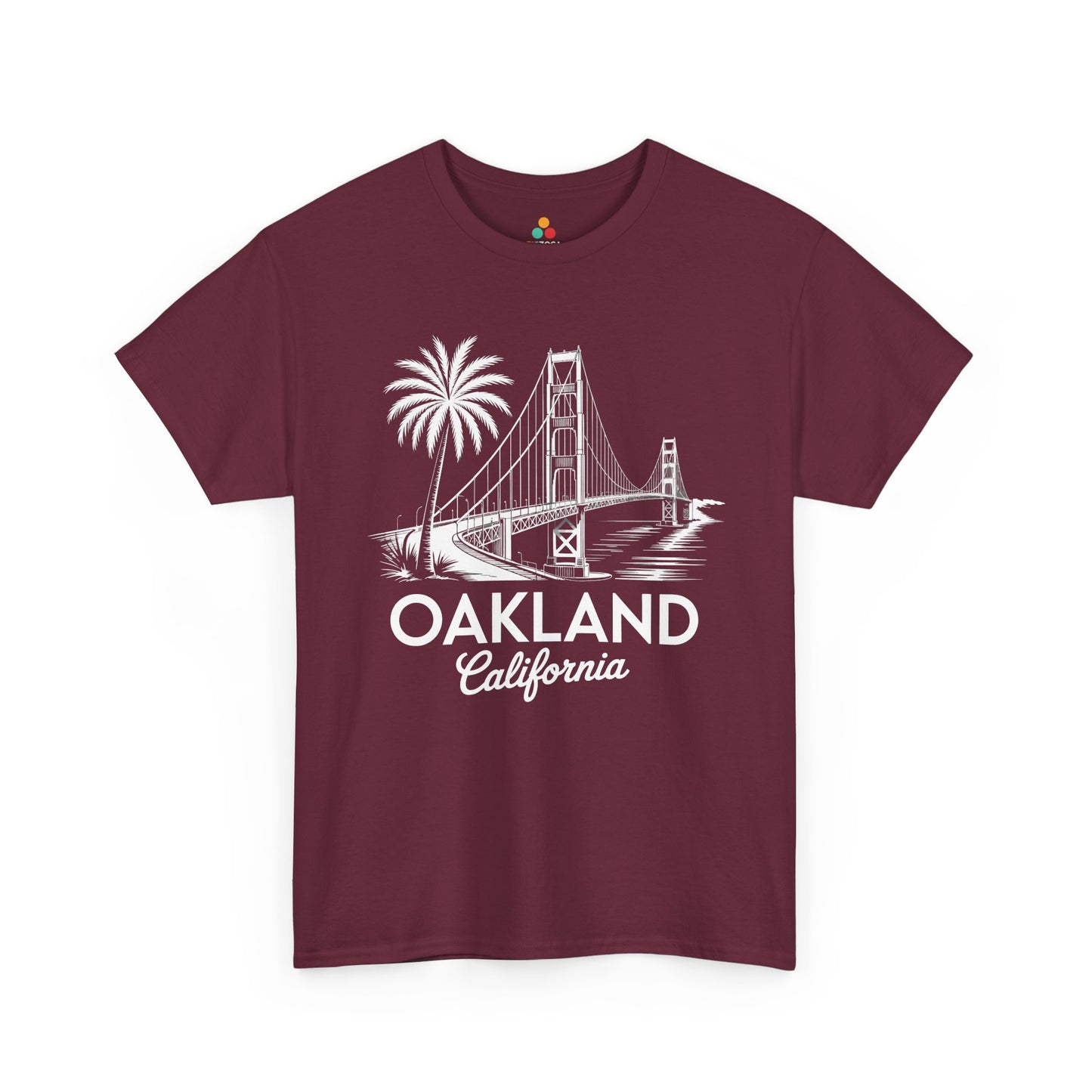 Oakland California Golden Gate Bridge Vintage Unisex T-shirt | TEEZOCA 