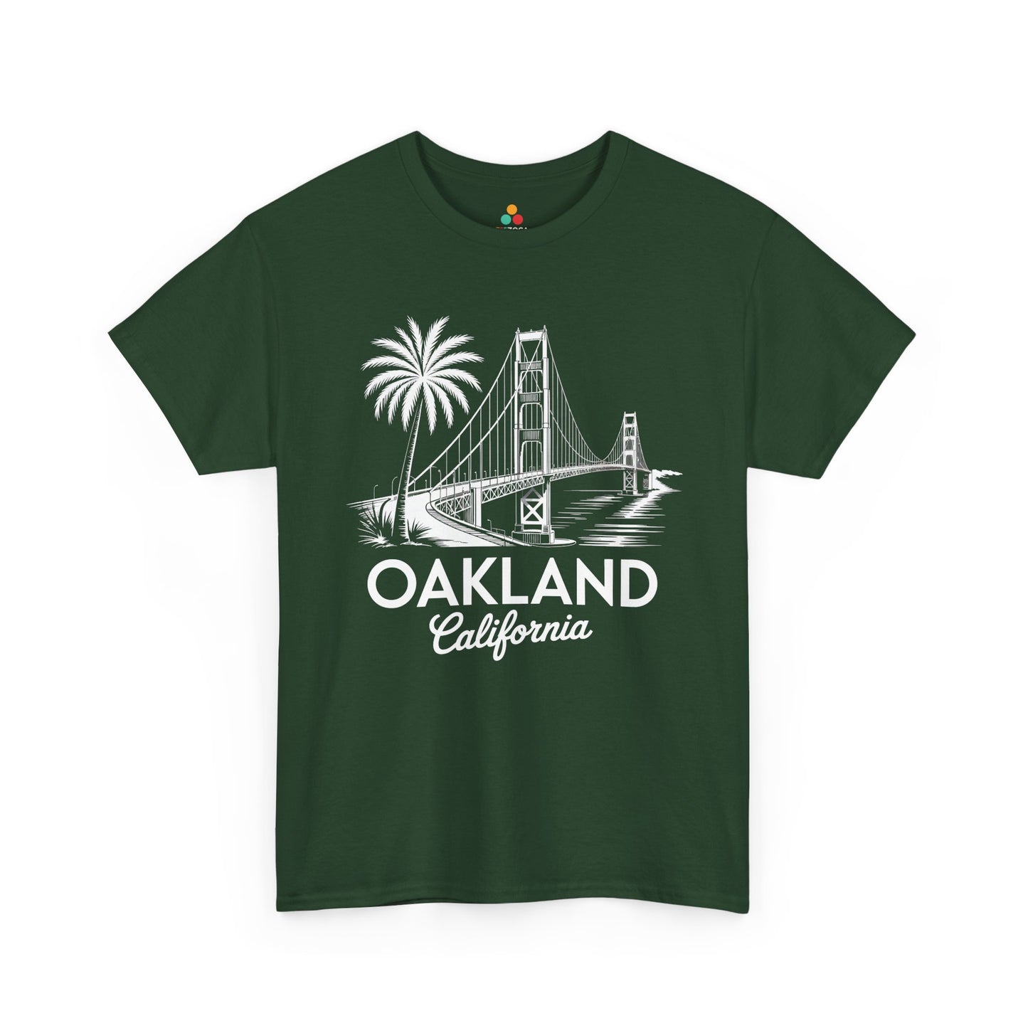 Oakland California Golden Gate Bridge Vintage Unisex T-shirt | TEEZOCA 