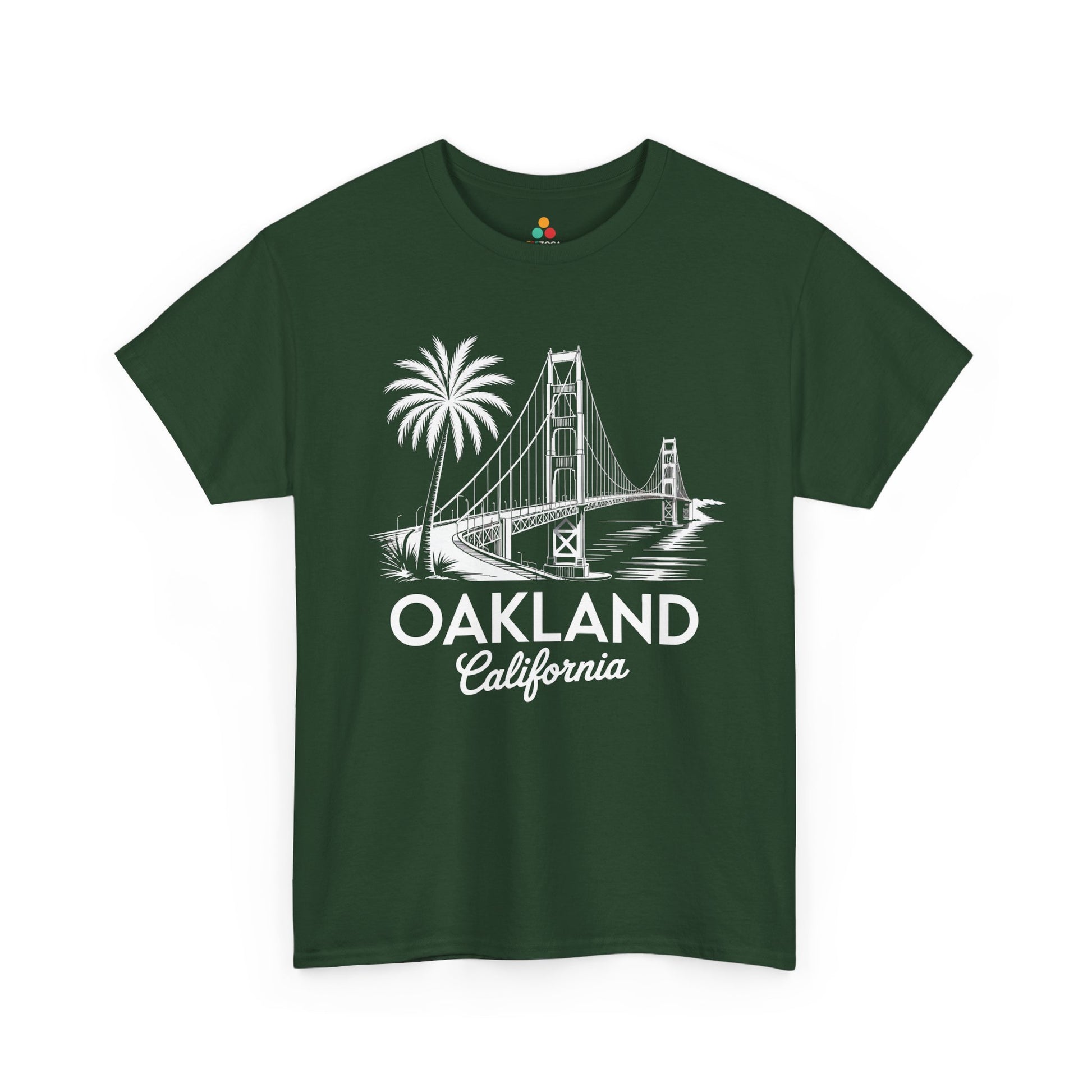 Oakland California Golden Gate Bridge Vintage Unisex T-shirt | TEEZOCA 