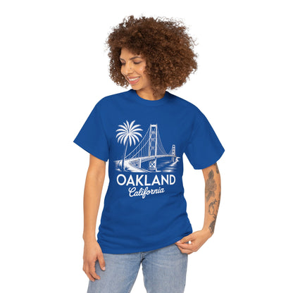 Oakland California Golden Gate Bridge Vintage Unisex T-shirt | TEEZOCA 