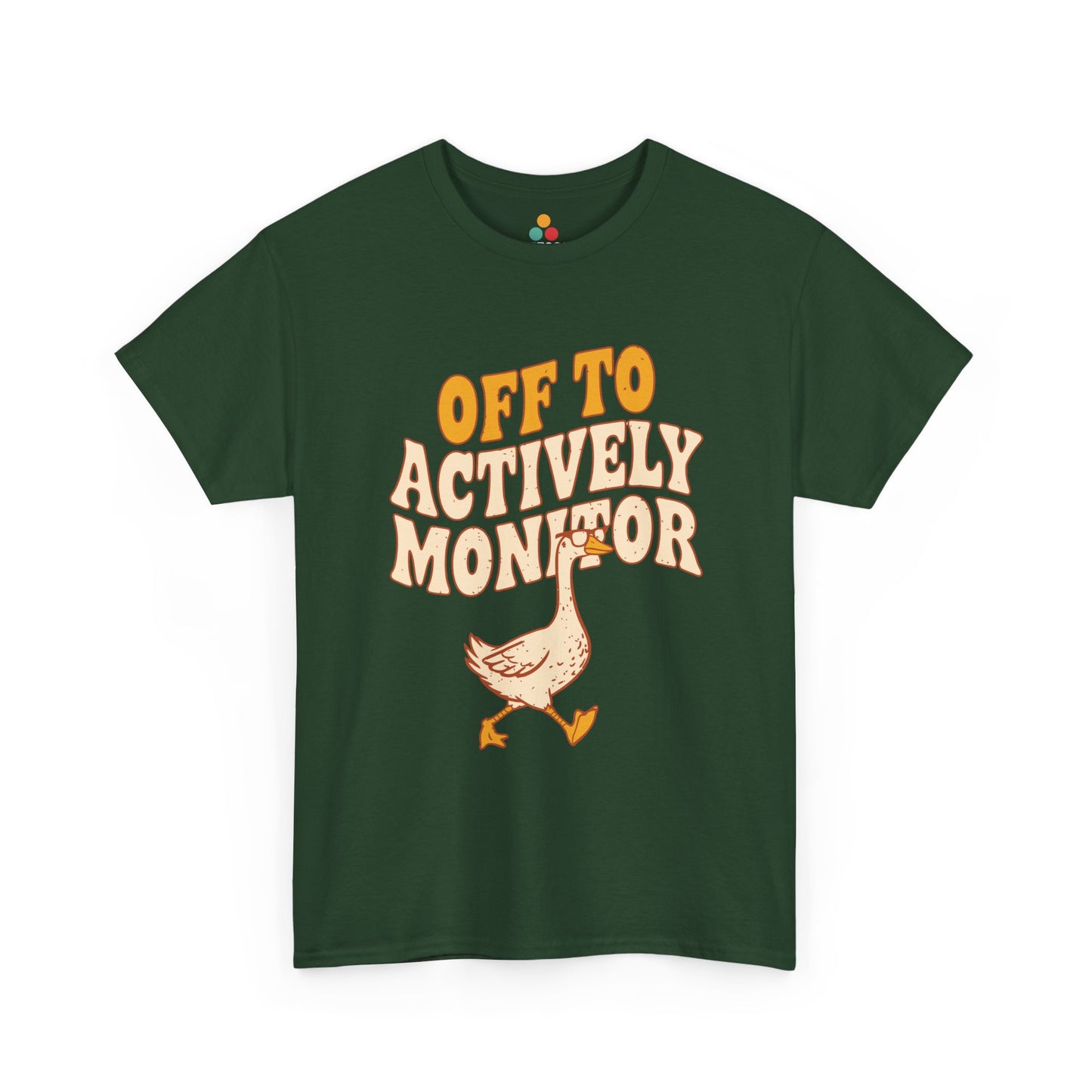 Off To Actively Monitor Funny Teacher T-Shirt – Sarcastic Testing Day Goose Tee Gift | TEEZOCA 