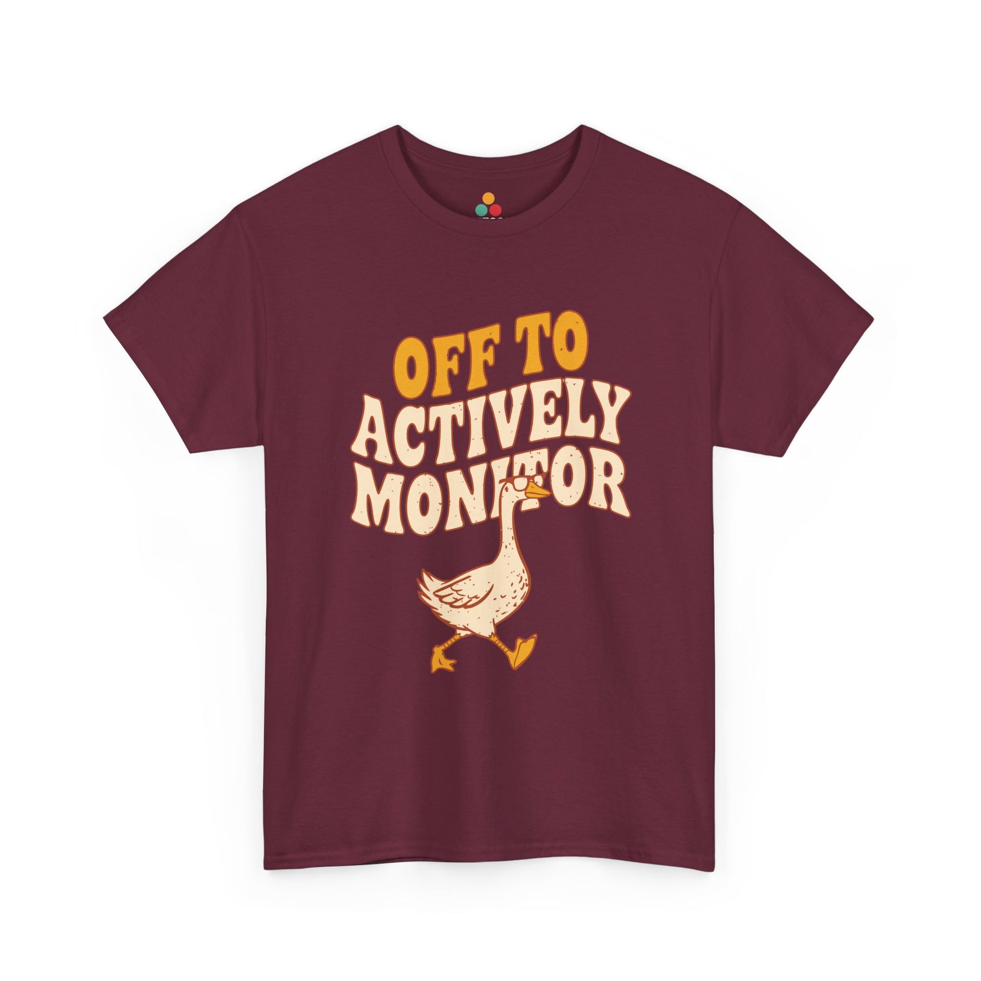 Off To Actively Monitor Funny Teacher T-Shirt – Sarcastic Testing Day Goose Tee Gift | TEEZOCA 