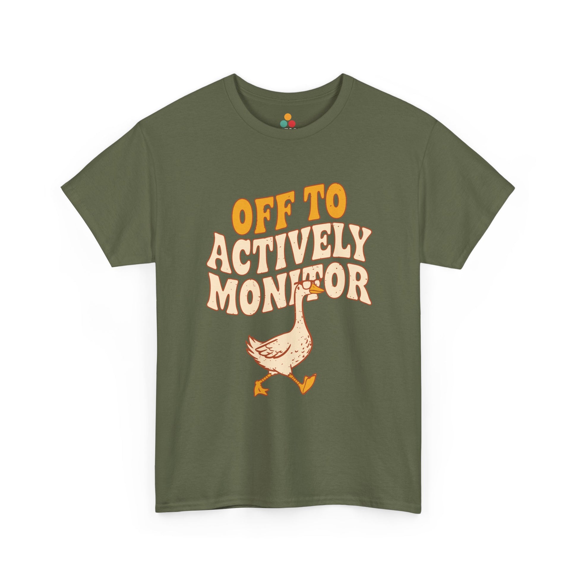 Off To Actively Monitor Funny Teacher T-Shirt – Sarcastic Testing Day Goose Tee Gift | TEEZOCA 