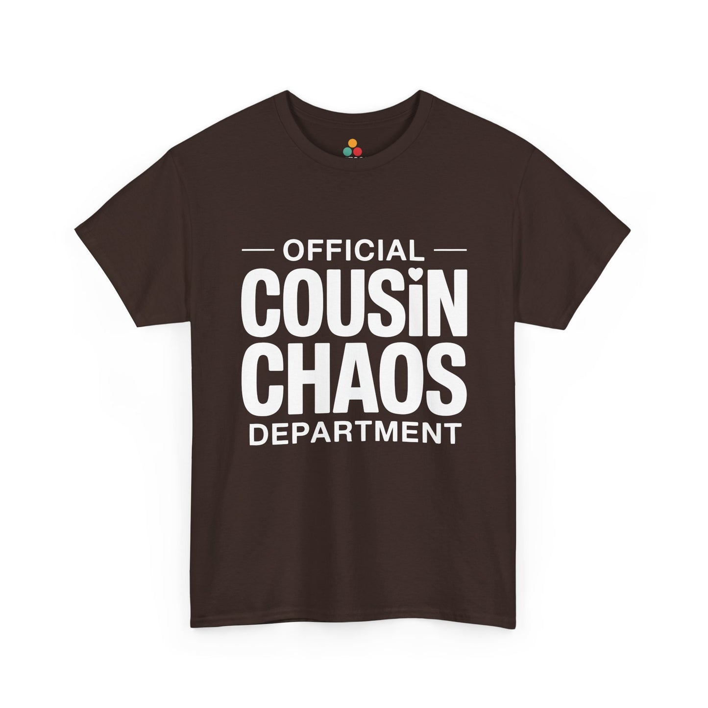 Official Cousin Chaos Department Graphic T-Shirt – Funny Sarcastic Family Tee for Cousin Crew | TEEZOCA 