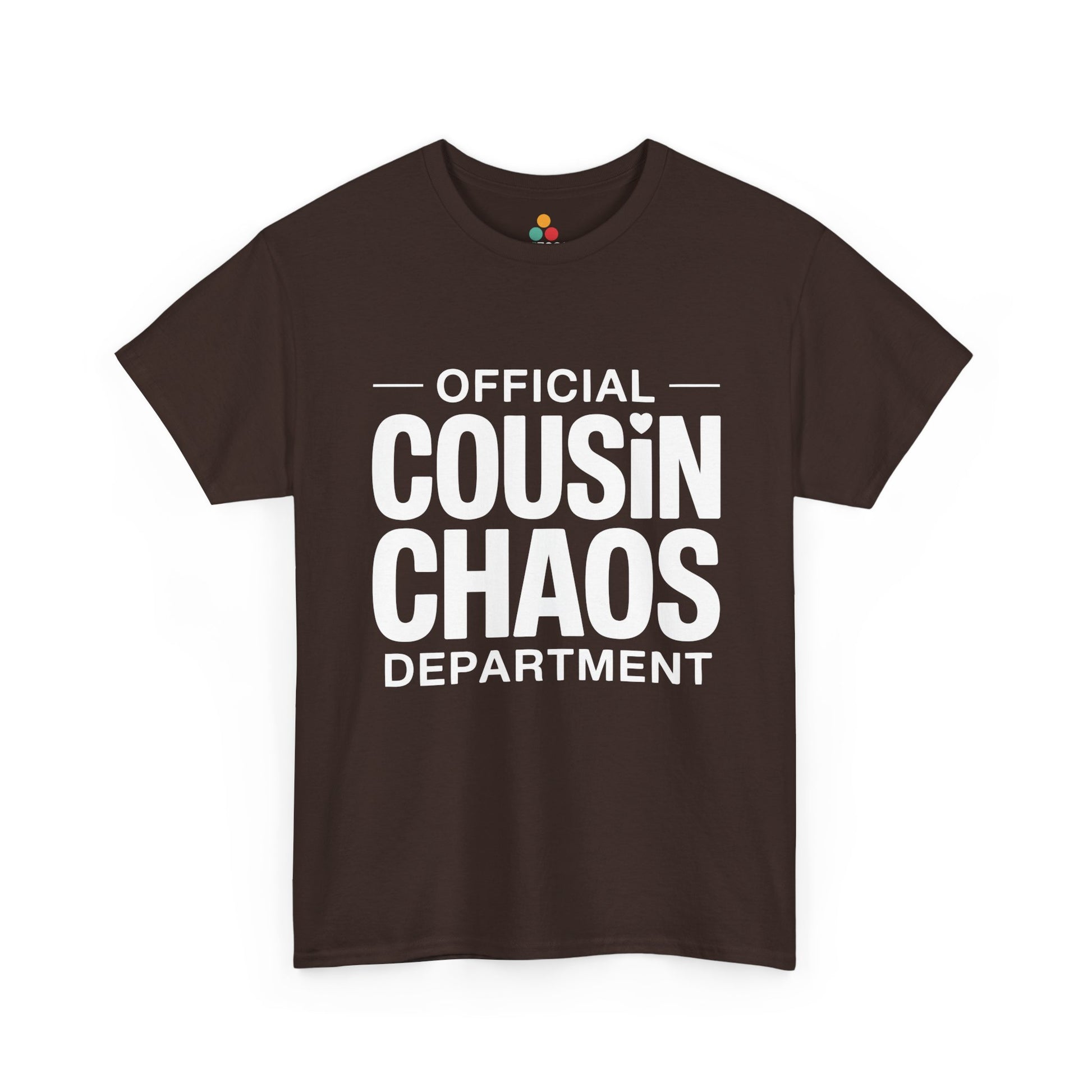 Official Cousin Chaos Department Graphic T-Shirt – Funny Sarcastic Family Tee for Cousin Crew | TEEZOCA 