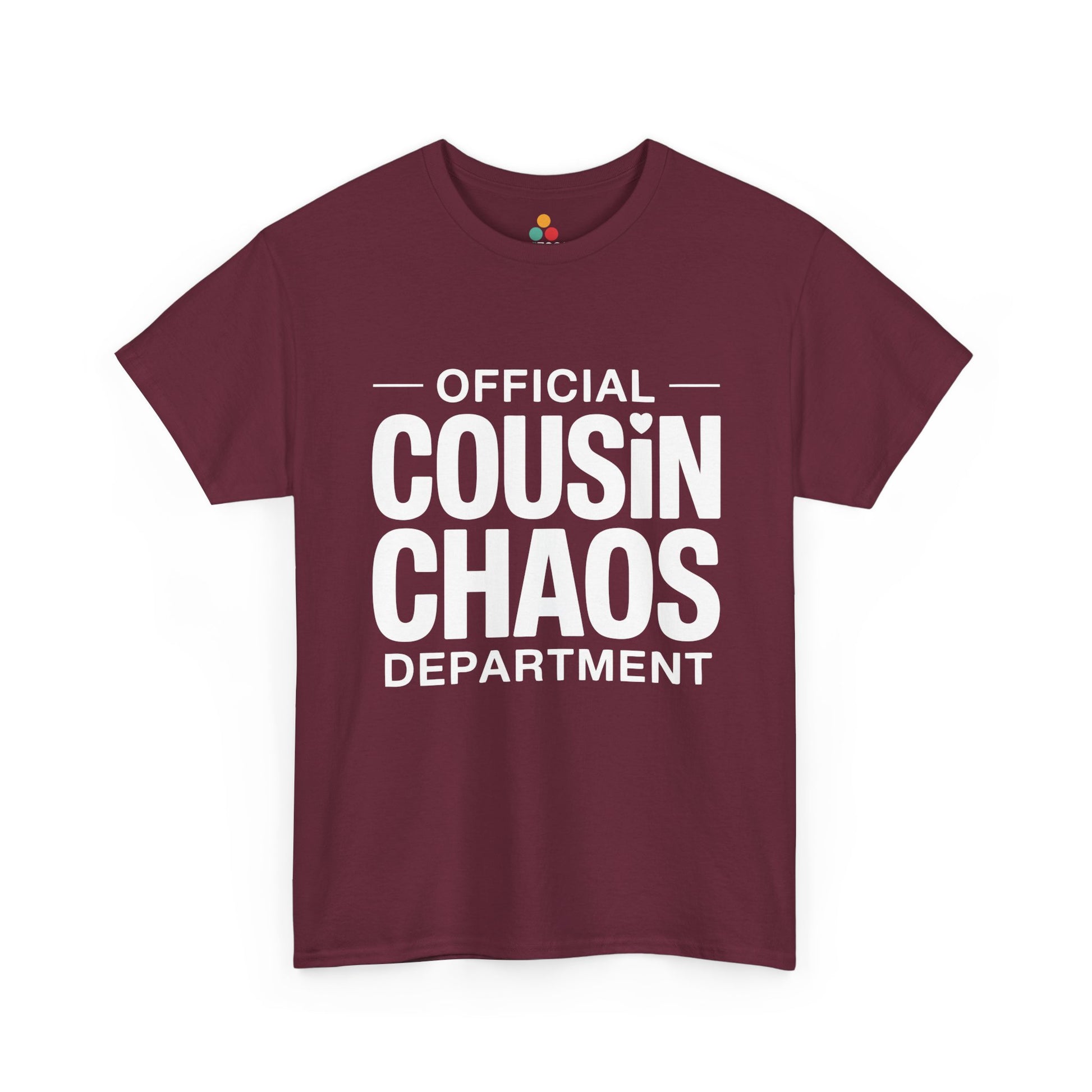 Official Cousin Chaos Department Graphic T-Shirt – Funny Sarcastic Family Tee for Cousin Crew | TEEZOCA 
