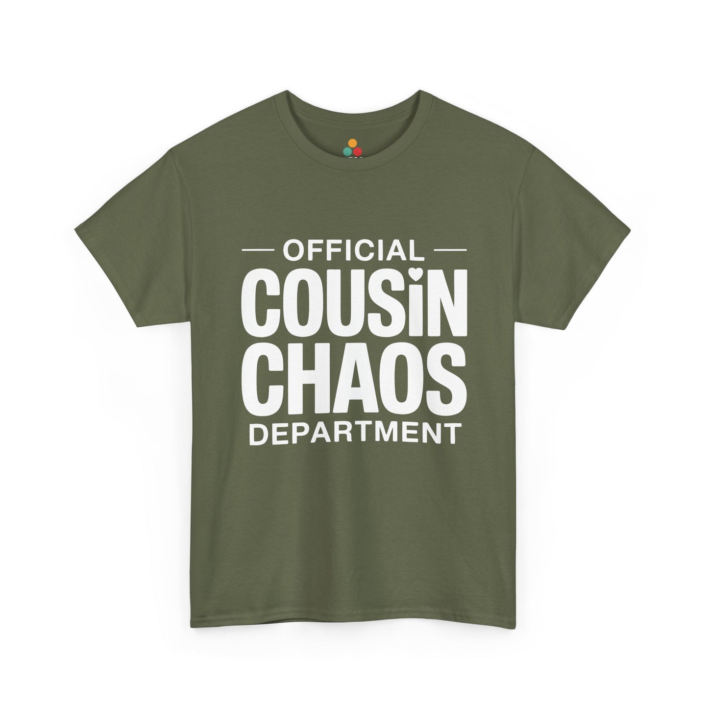 Official Cousin Chaos Department Graphic T-Shirt – Funny Sarcastic Family Tee for Cousin Crew | TEEZOCA 