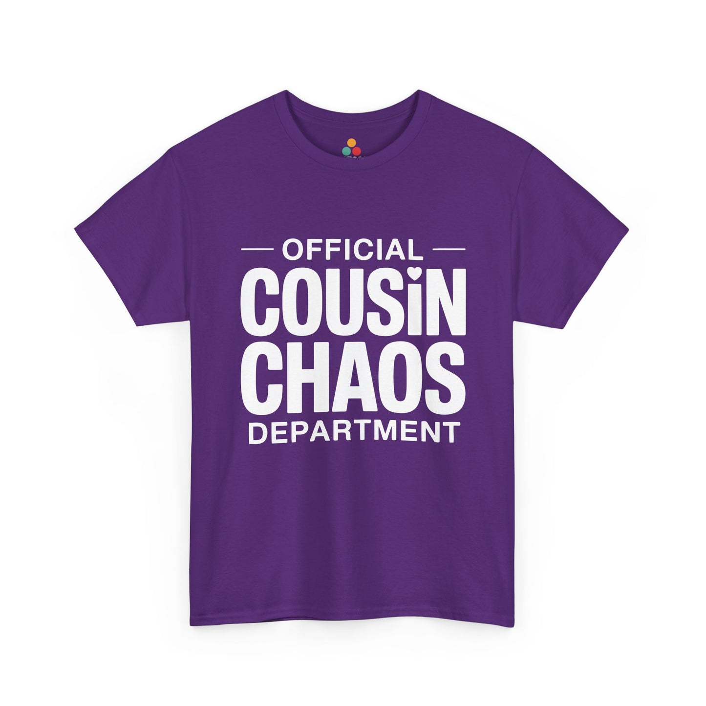 Official Cousin Chaos Department Graphic T-Shirt – Funny Sarcastic Family Tee for Cousin Crew | TEEZOCA 
