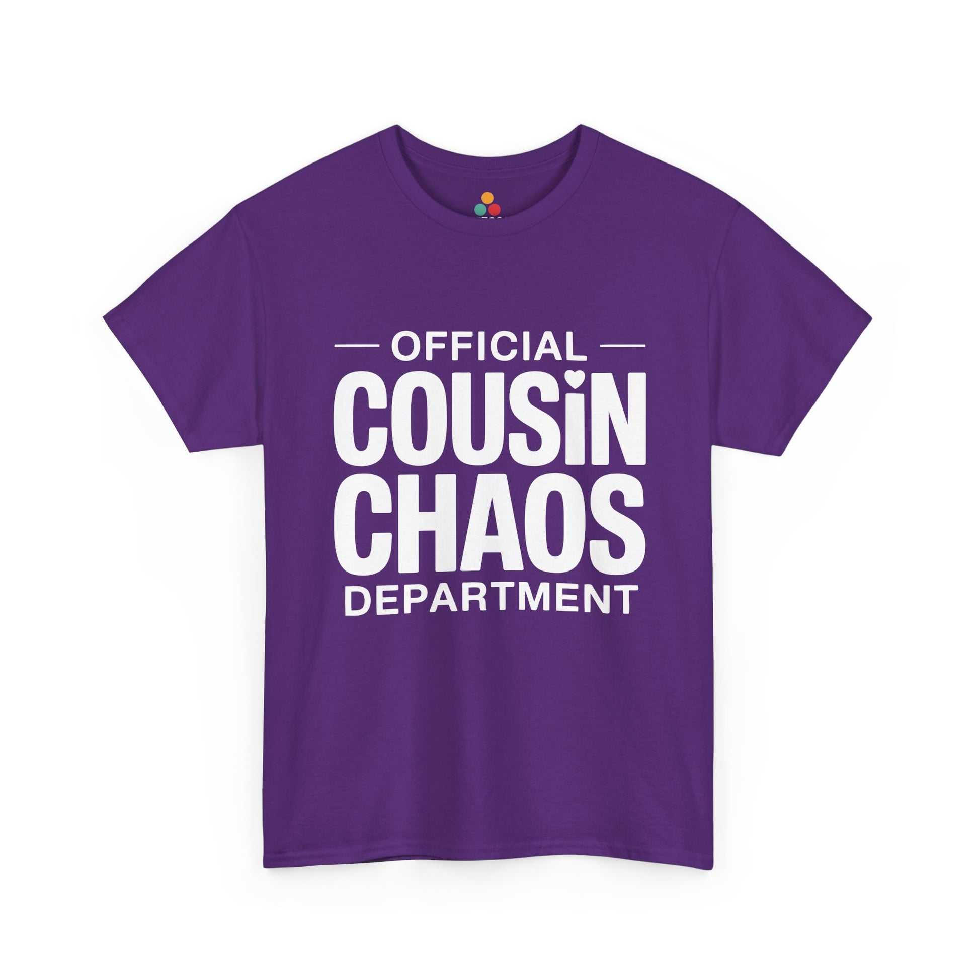 Official Cousin Chaos Department Graphic T-Shirt – Funny Sarcastic Family Tee for Cousin Crew | TEEZOCA 