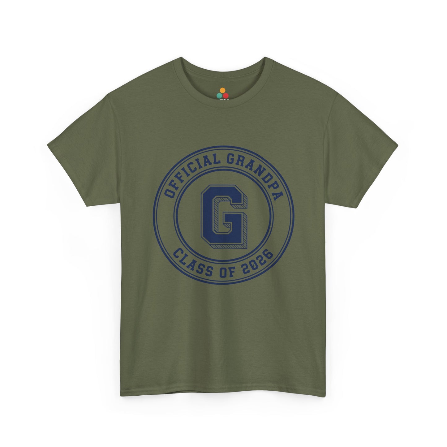 Official Grandpa Class of 2026 Army Green T-Shirt – New Grandpa Gift | TEEZOCA 
