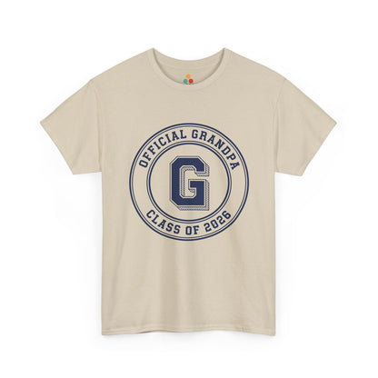 Official Grandpa Class of 2026 Beige T-Shirt – New Grandpa Gift | TEEZOCA 