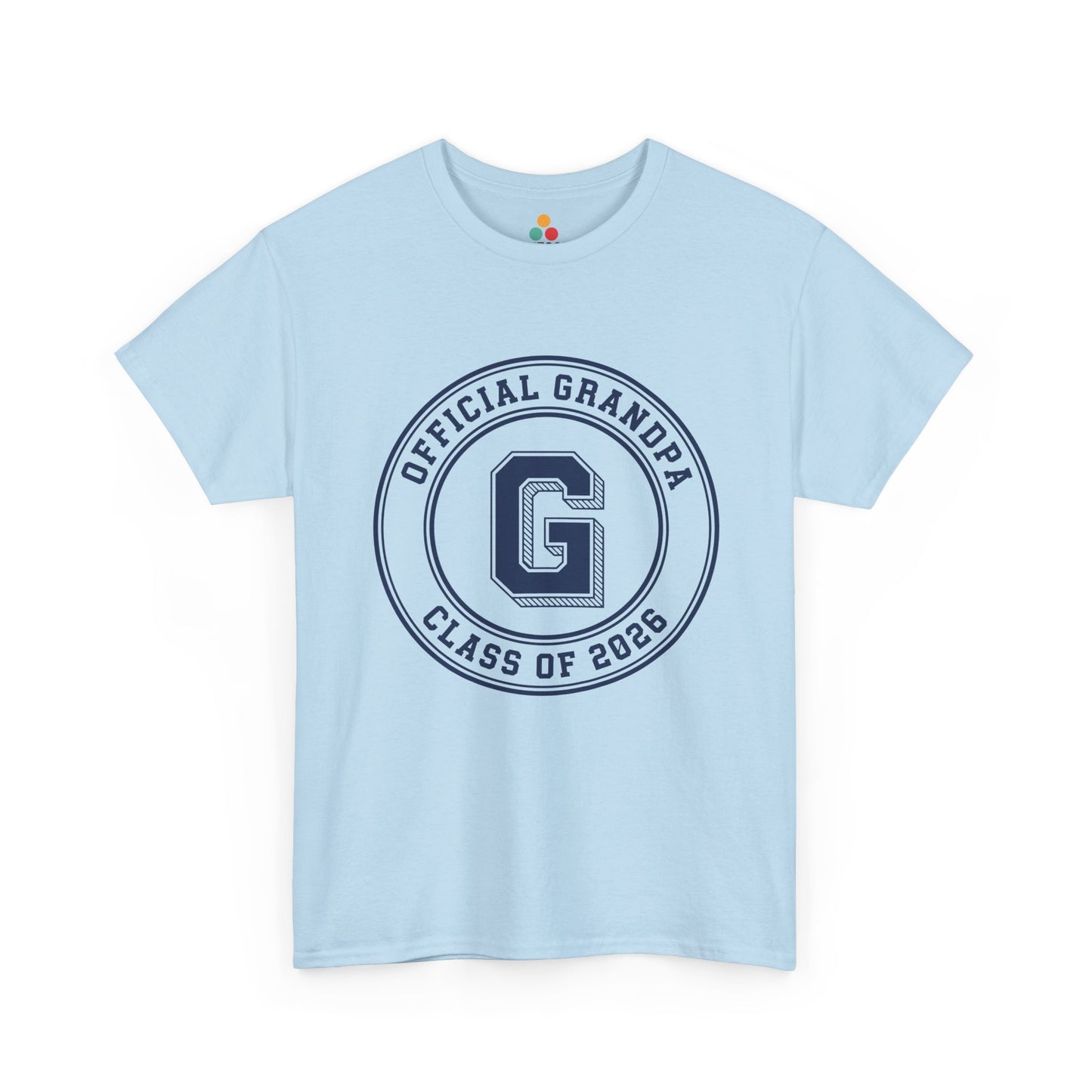 Official Grandpa Class of 2026 Light Blue T-Shirt – New Grandpa Gift | TEEZOCA 