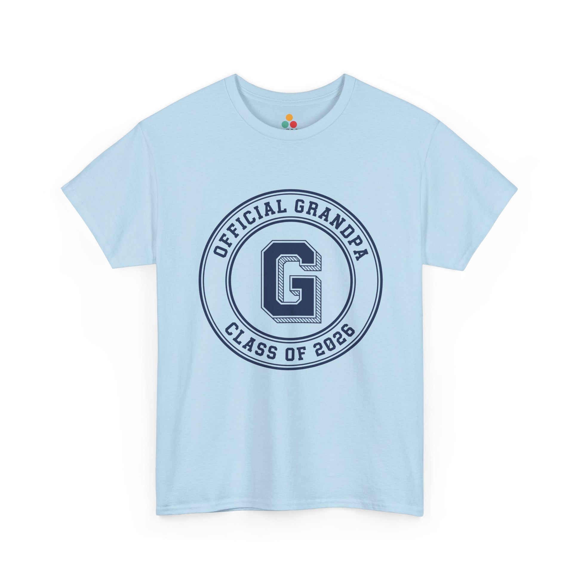 Official Grandpa Class of 2026 Light Blue T-Shirt – New Grandpa Gift | TEEZOCA 