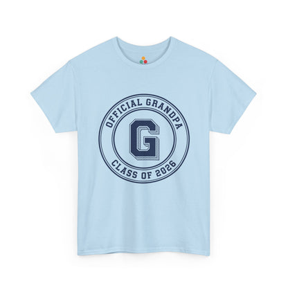 Official Grandpa Class of 2026 Light Blue T-Shirt – New Grandpa Gift | TEEZOCA 