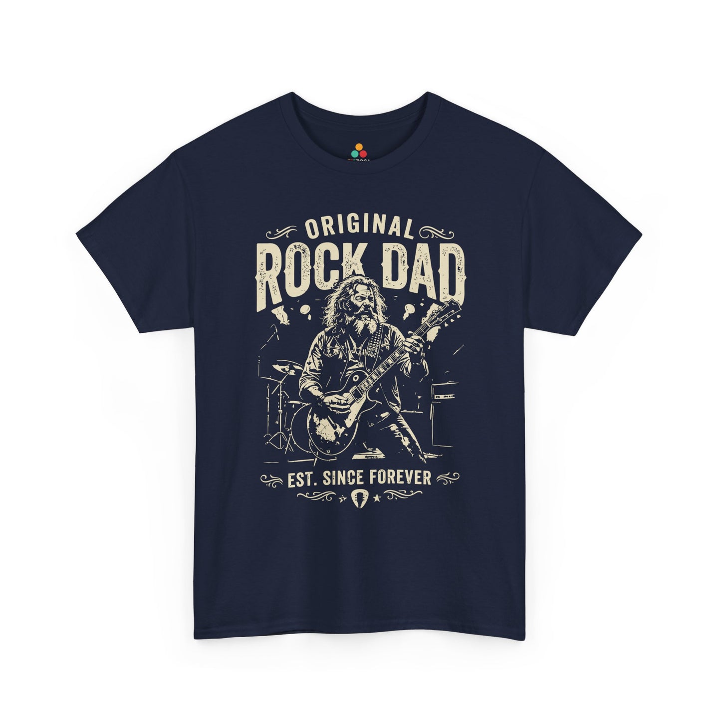Original Rock Dad Guitar Vintage Unisex T-shirt Music Lover Gift | TEEZOCA 