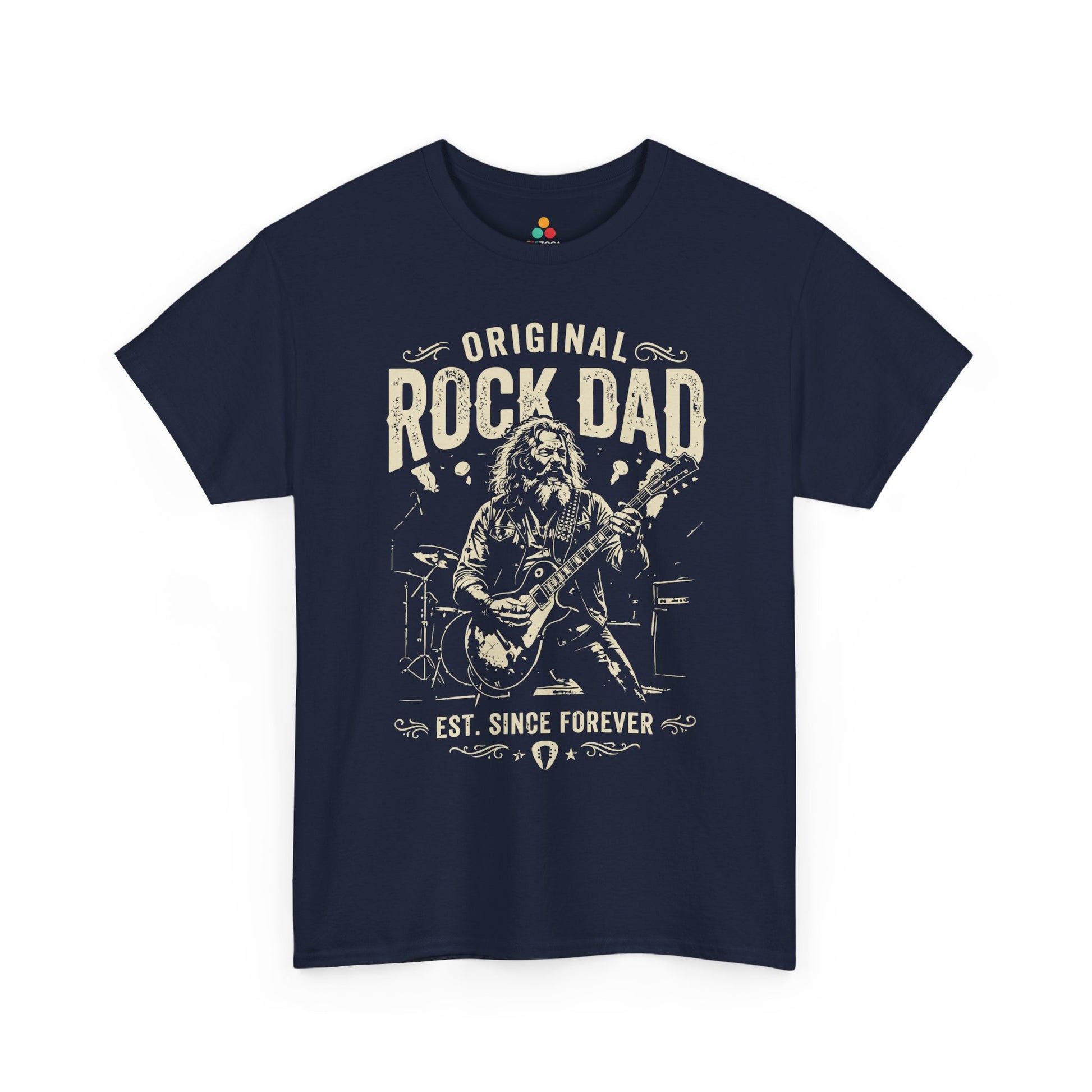 Original Rock Dad Guitar Vintage Unisex T-shirt Music Lover Gift | TEEZOCA 